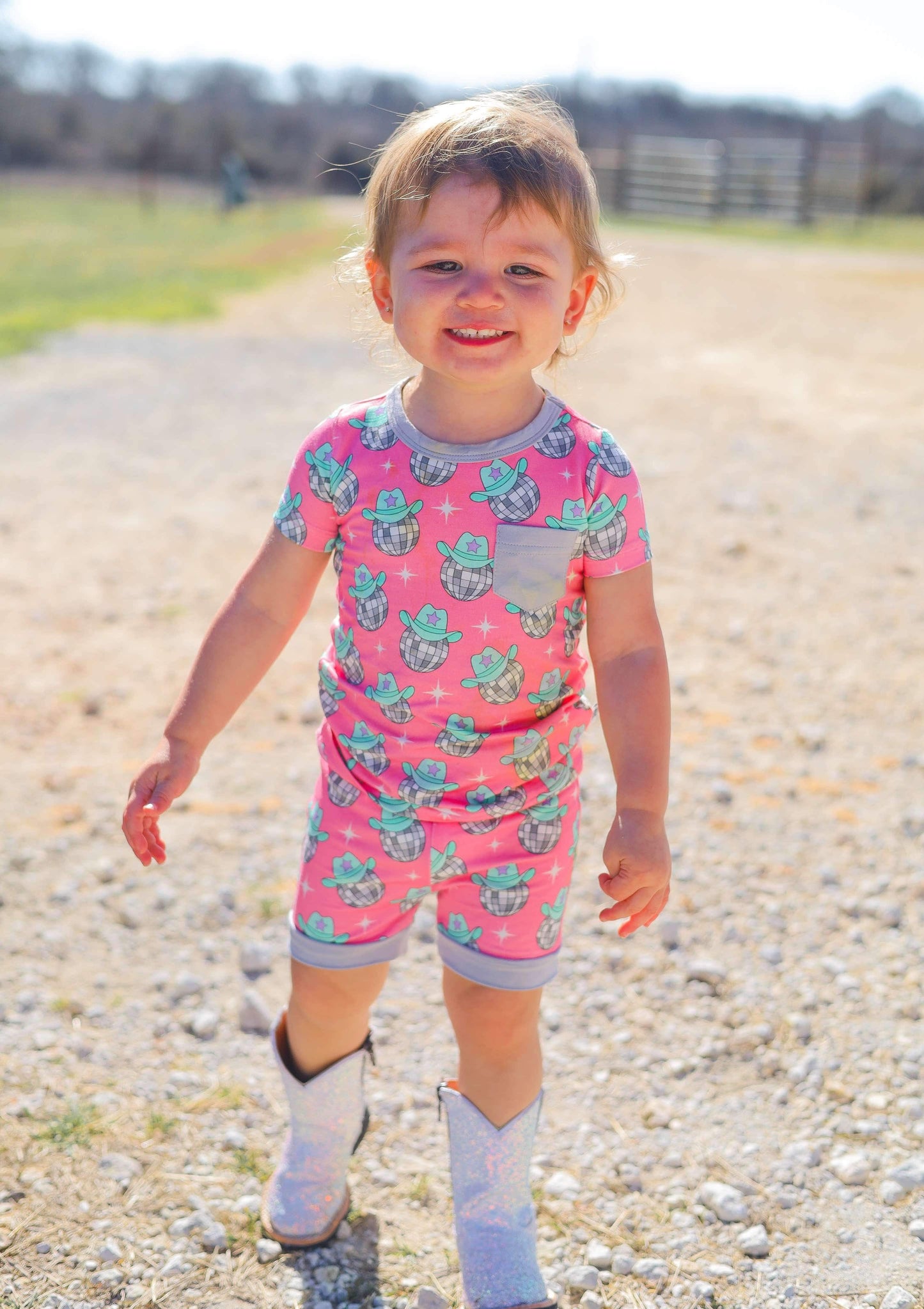 Disco Cowgirl Bamboo Short Set