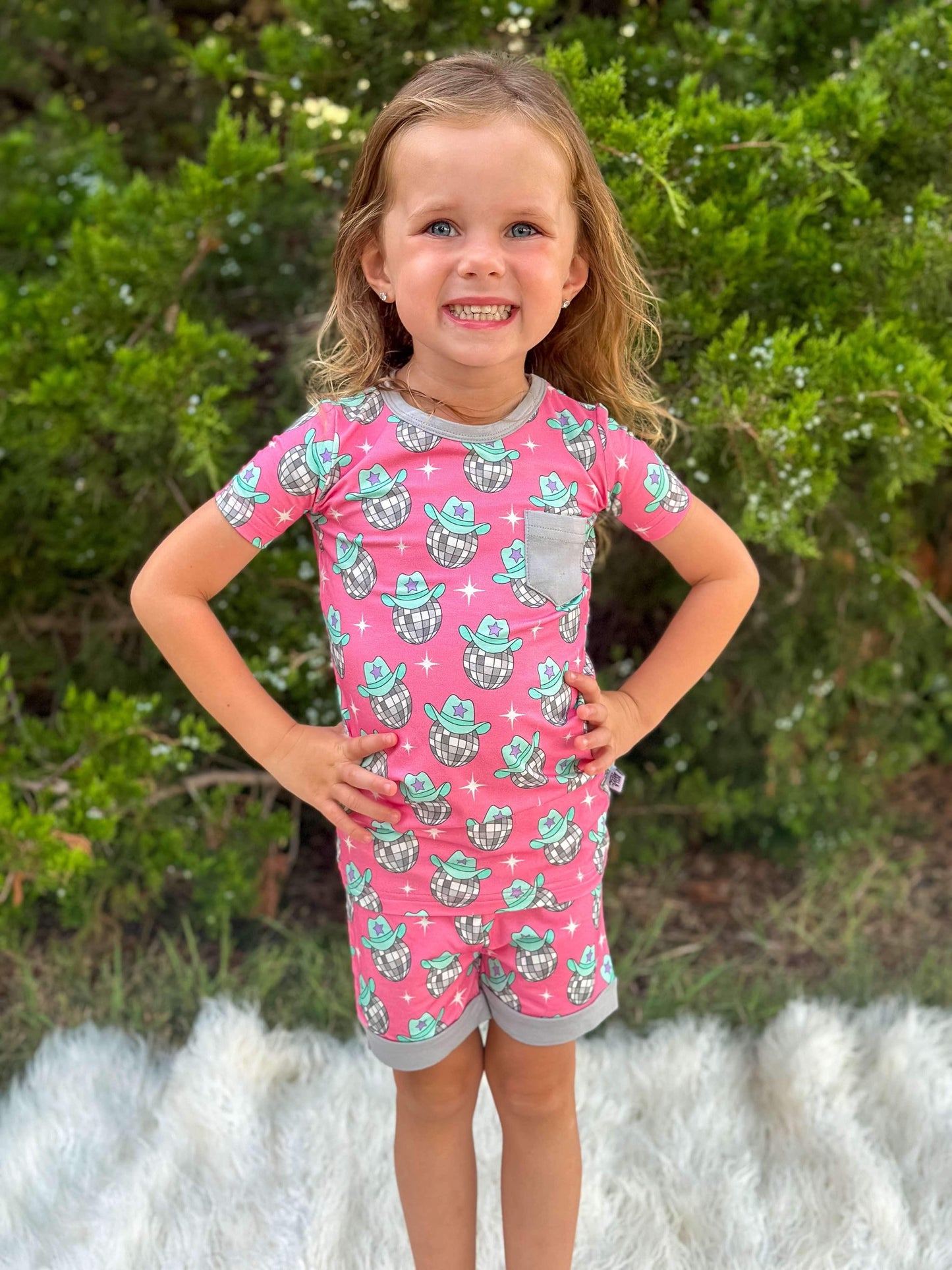 Disco Cowgirl Bamboo Short Set
