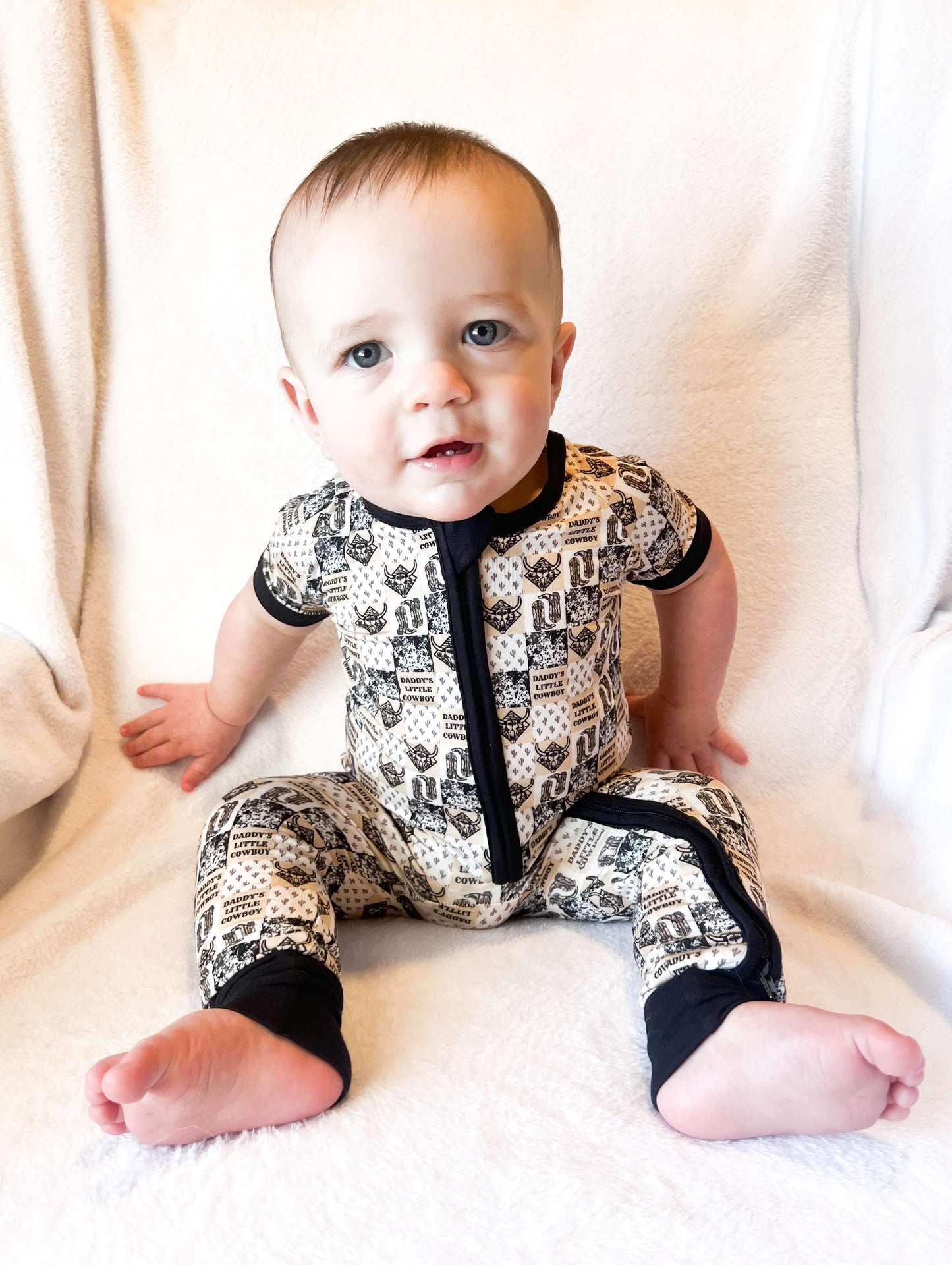 Daddy's Little Cowboy Short Sleeve Bamboo Sleeper (FINAL SALE)