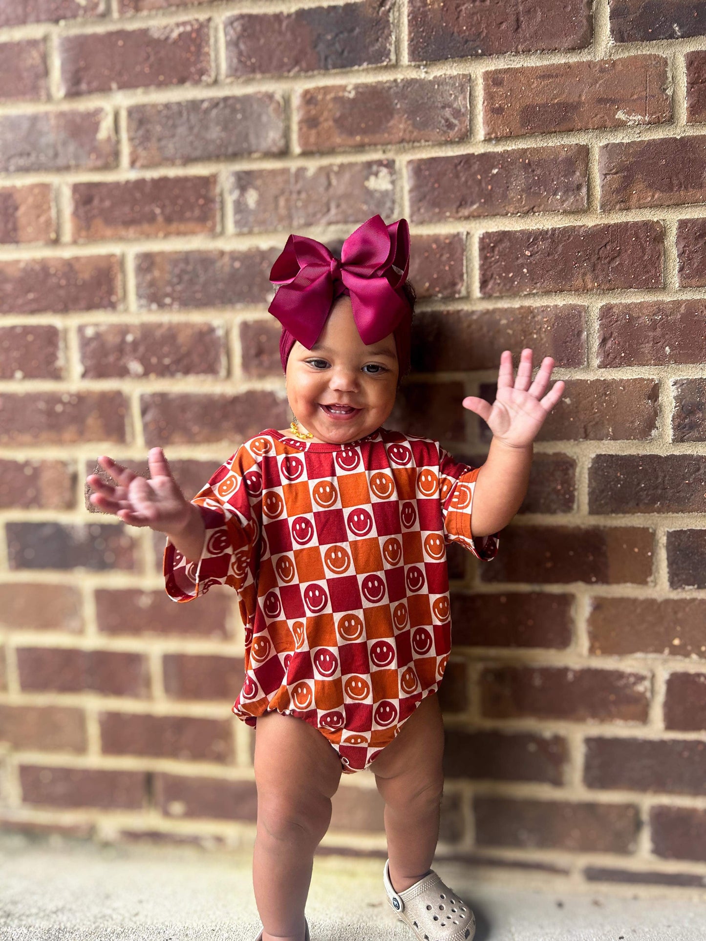 Fall Checks Oversized Bamboo Romper