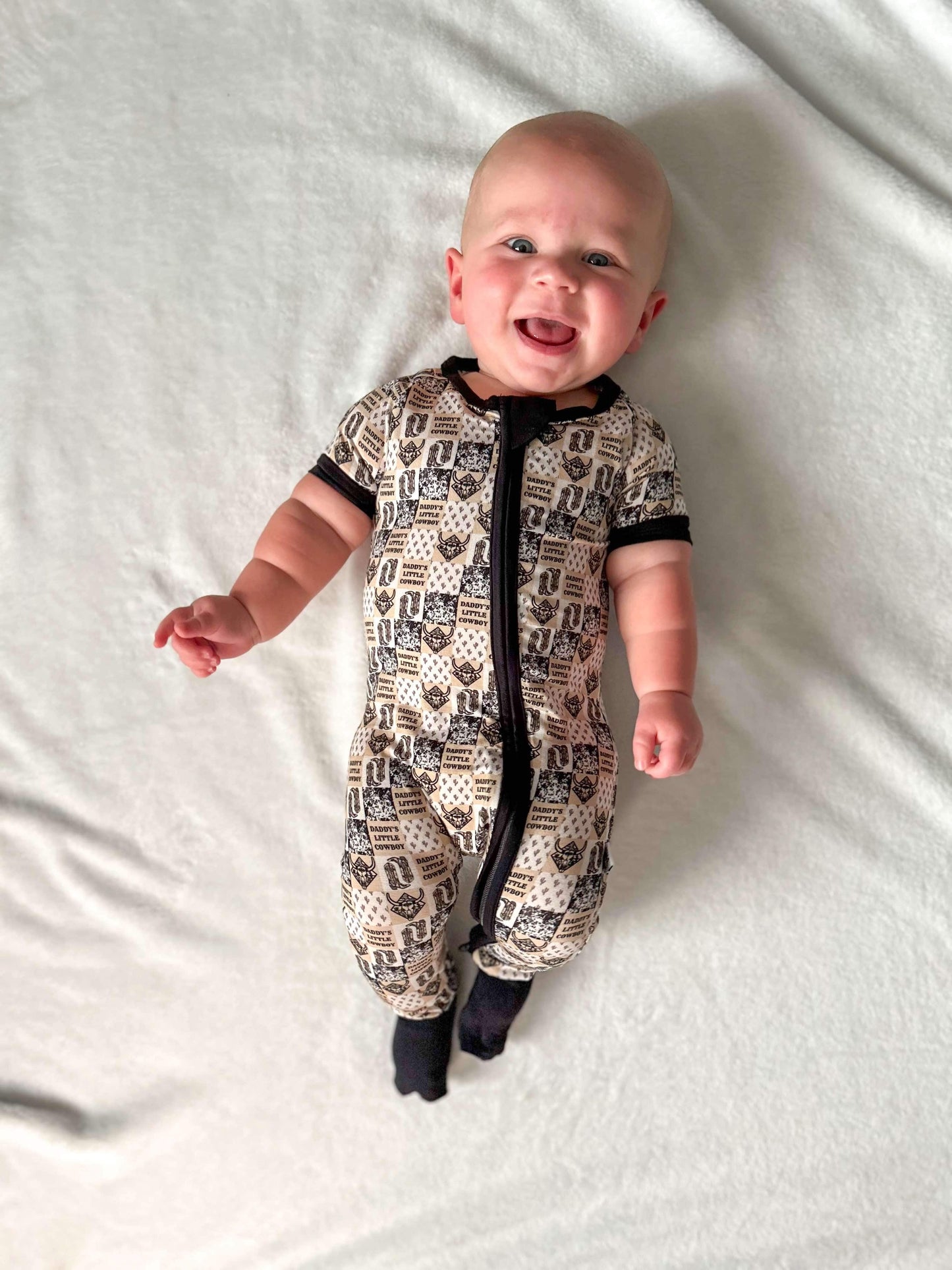 Daddy's Little Cowboy Short Sleeve Bamboo Sleeper (FINAL SALE)