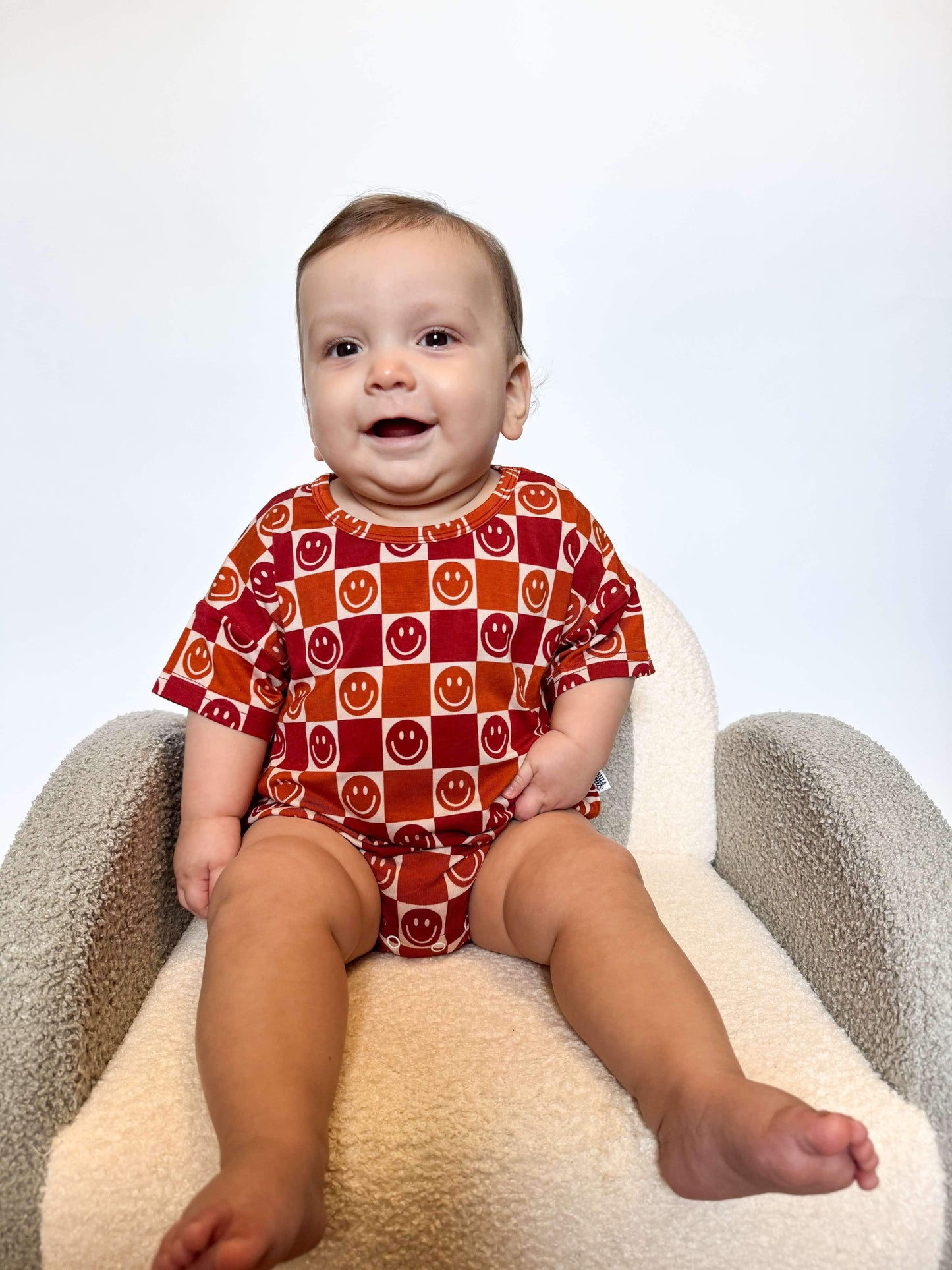 Fall Checks Oversized Bamboo Romper