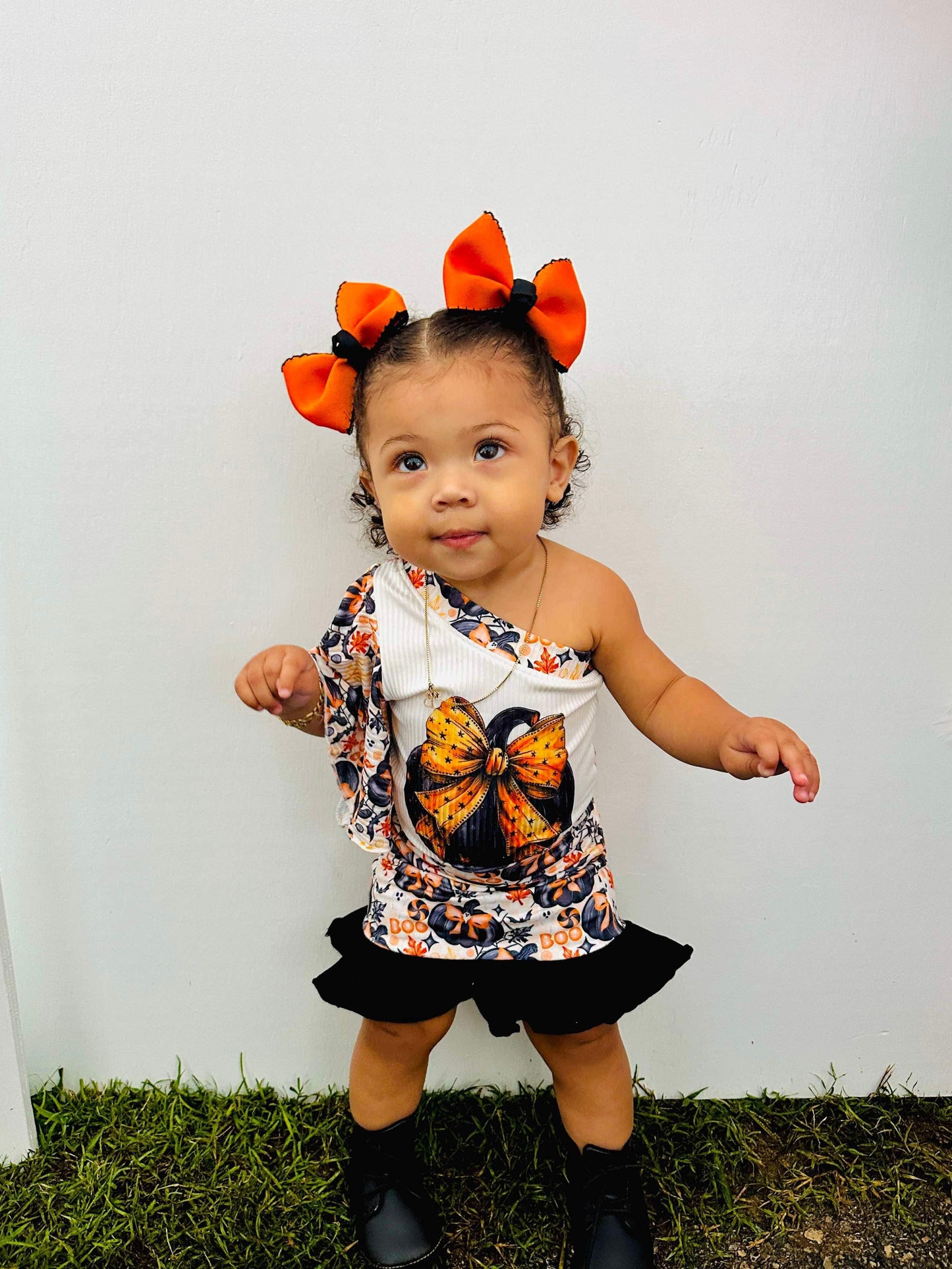 Coquette Bows & Pumpkins Skort (FINAL SALE)