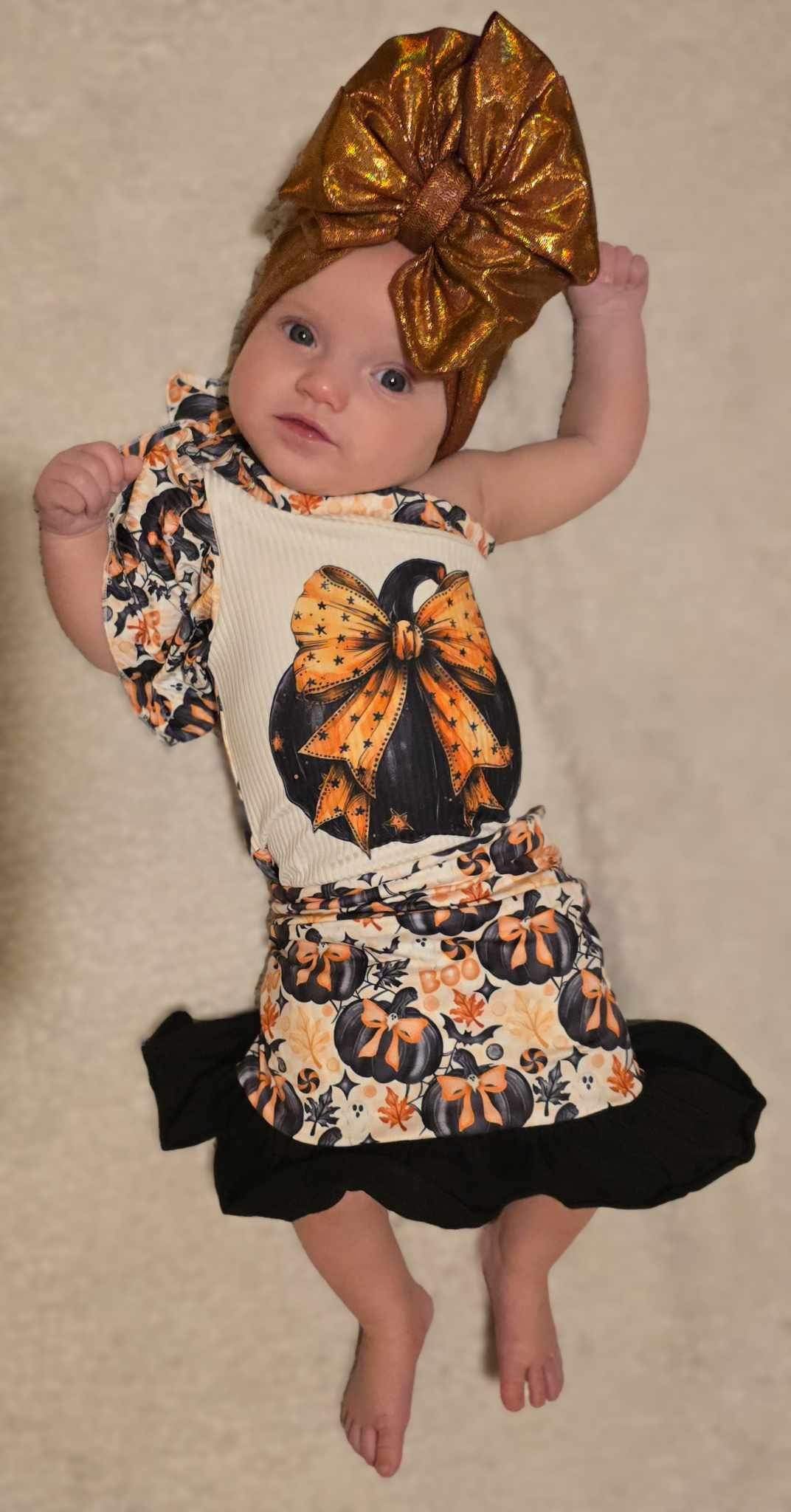 Coquette Bows & Pumpkins Skort (FINAL SALE)