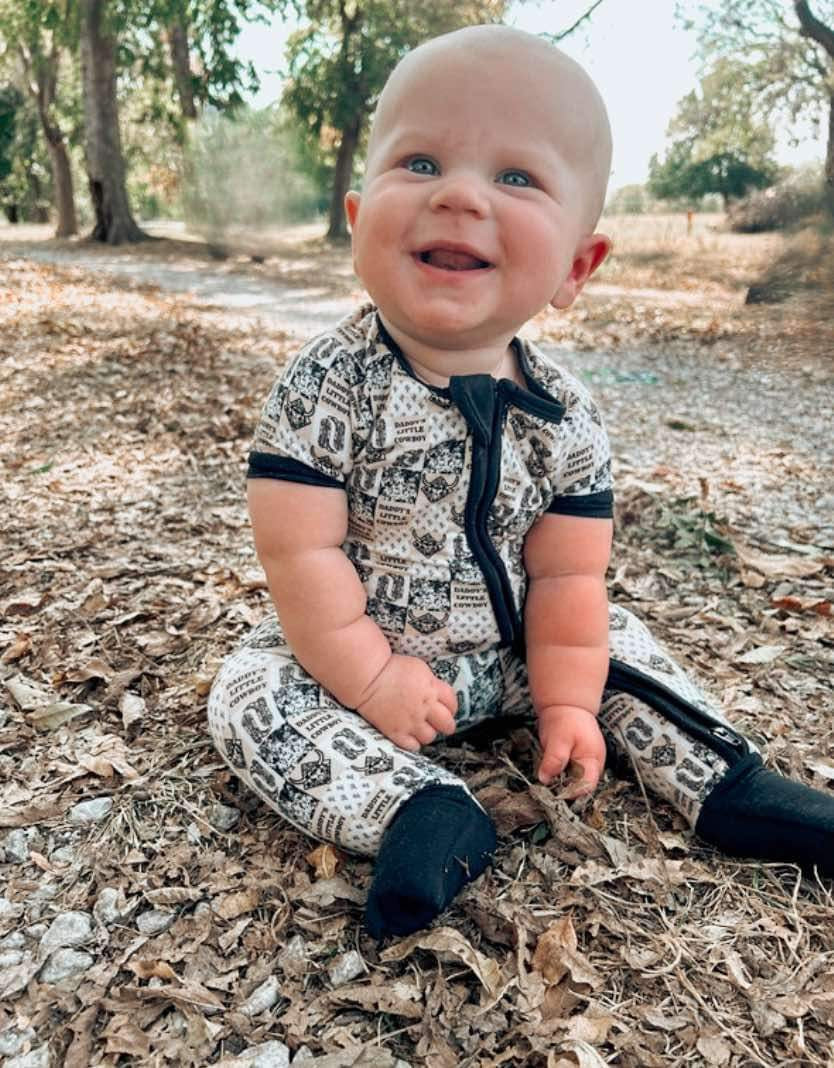 Daddy's Little Cowboy Short Sleeve Bamboo Sleeper (FINAL SALE)