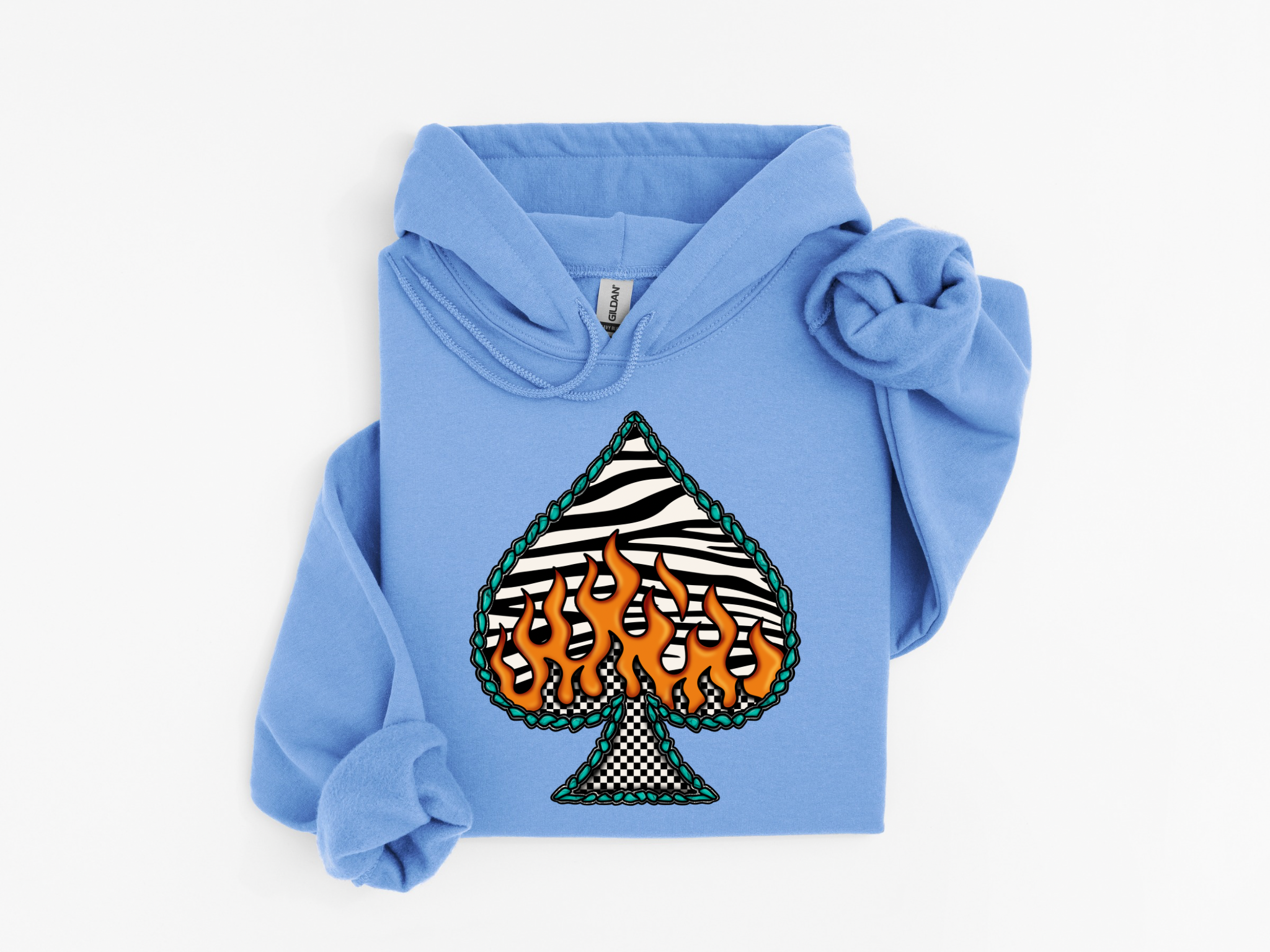 Zebra Spade Hoodie