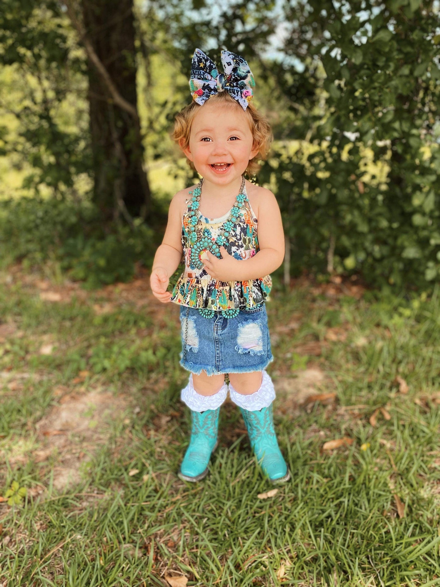 Turquoise Boots
