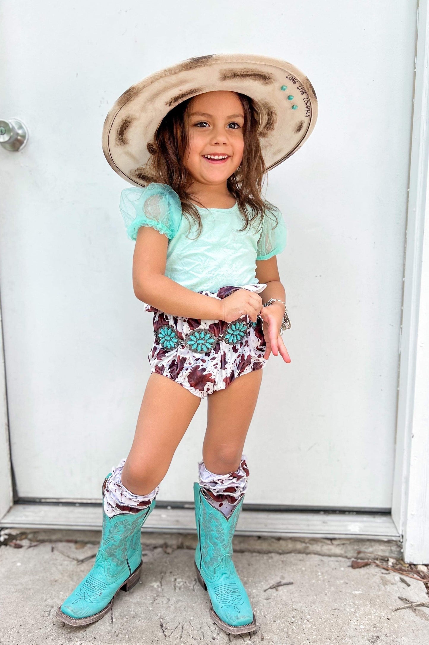 Turquoise Boots
