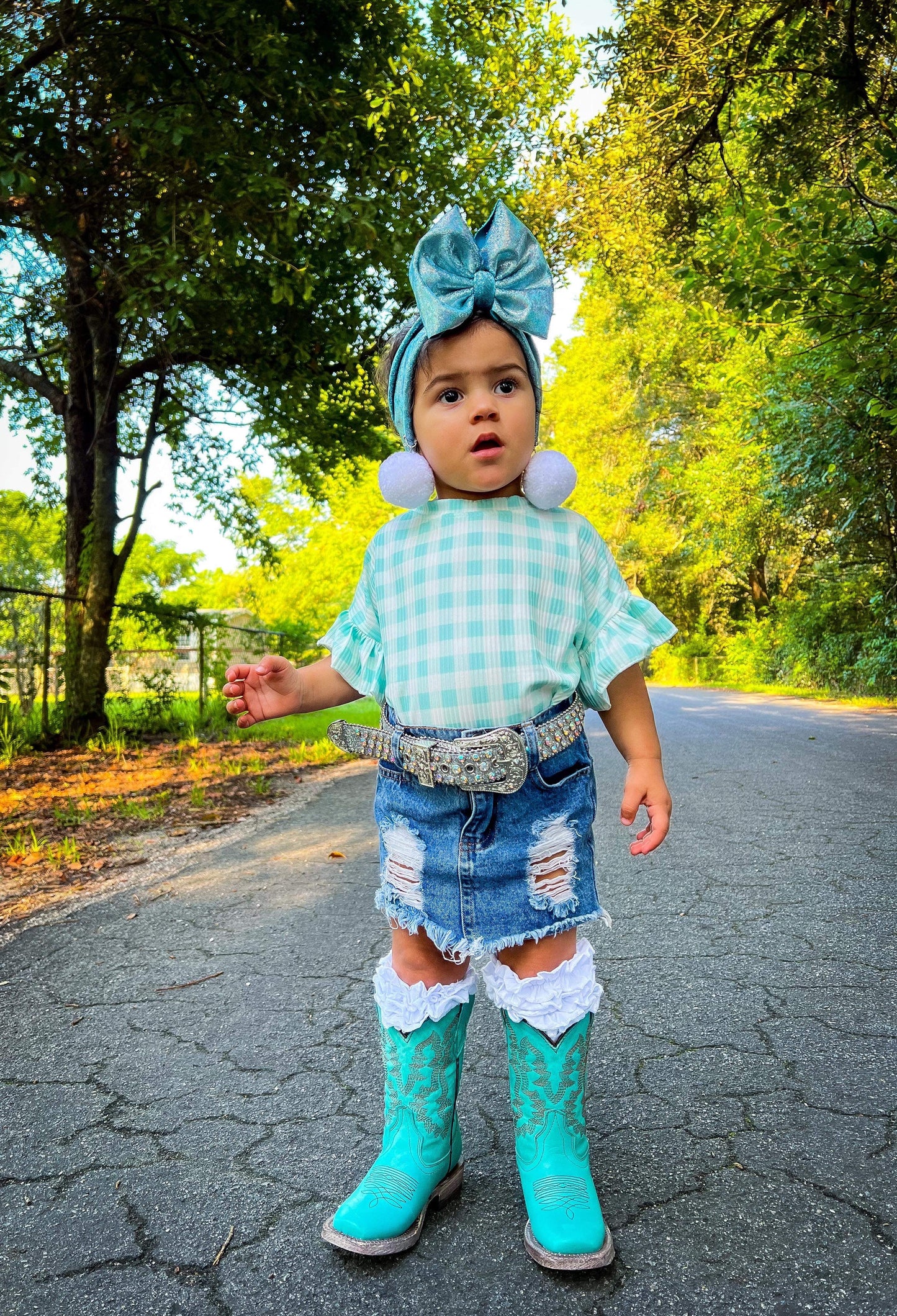Turquoise Boots
