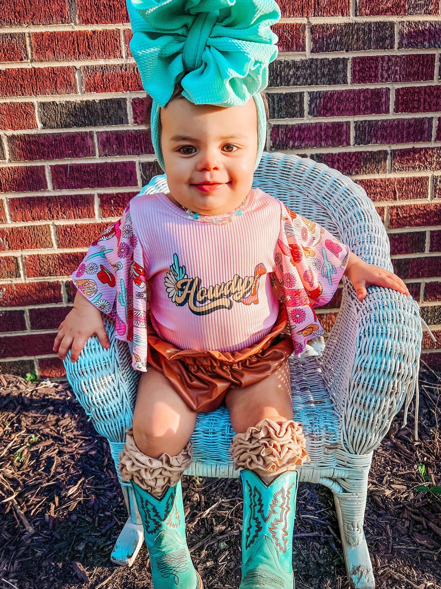 Turquoise Boots