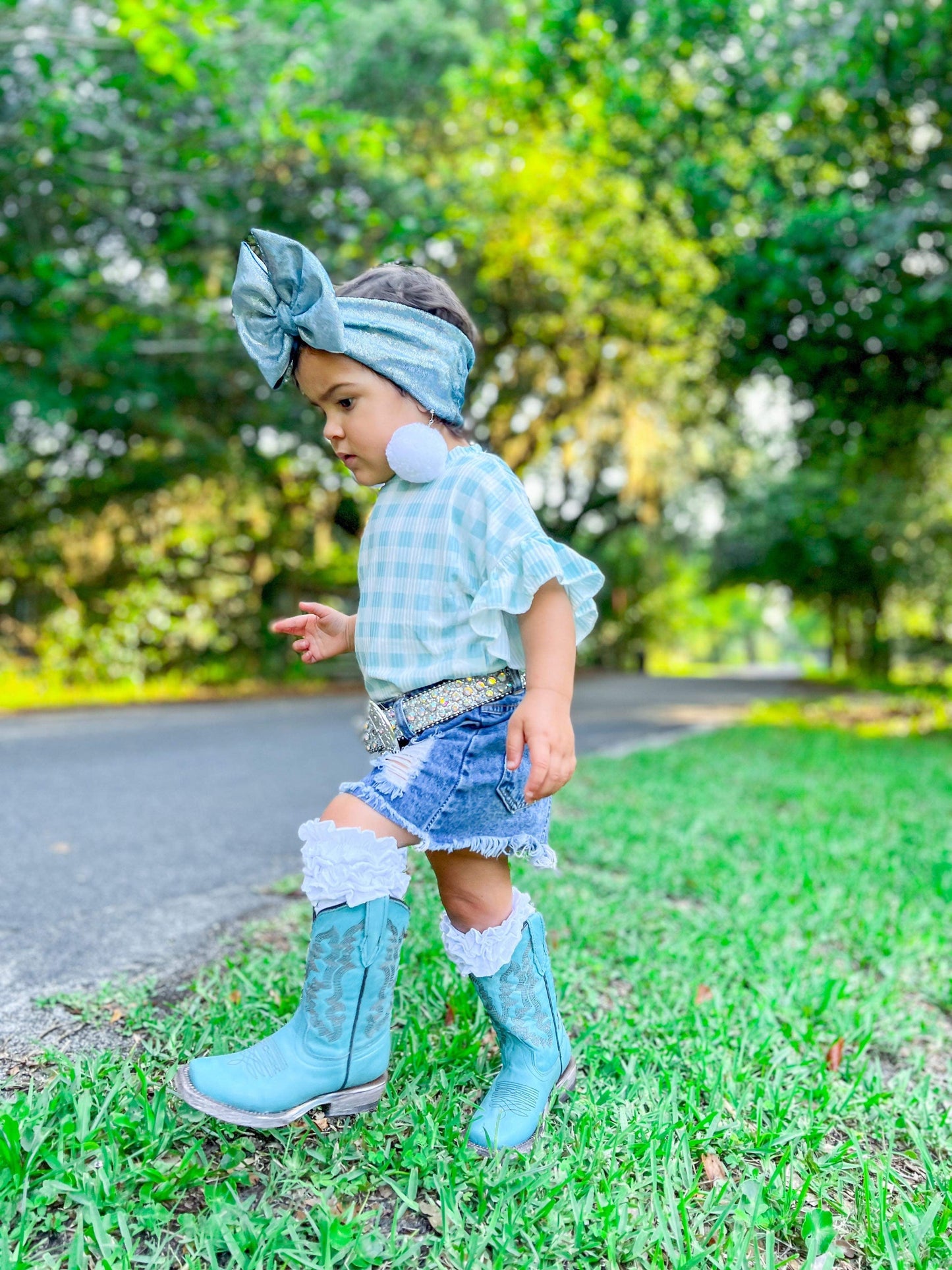 Turquoise Boots