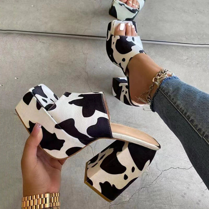 Cow Print Platforms