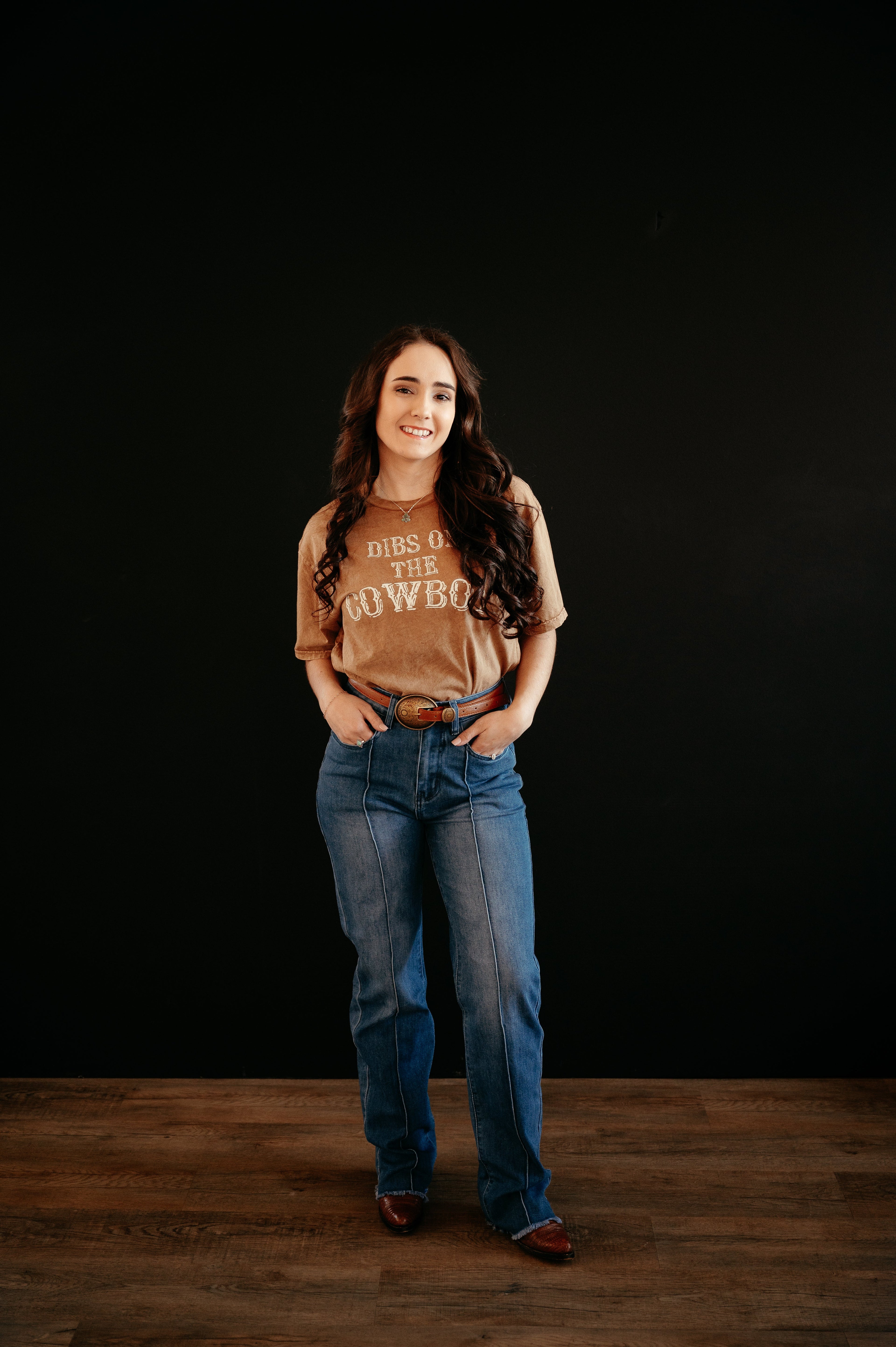 Boot Stitch Pocket Raw Hem Straight Leg Jeans