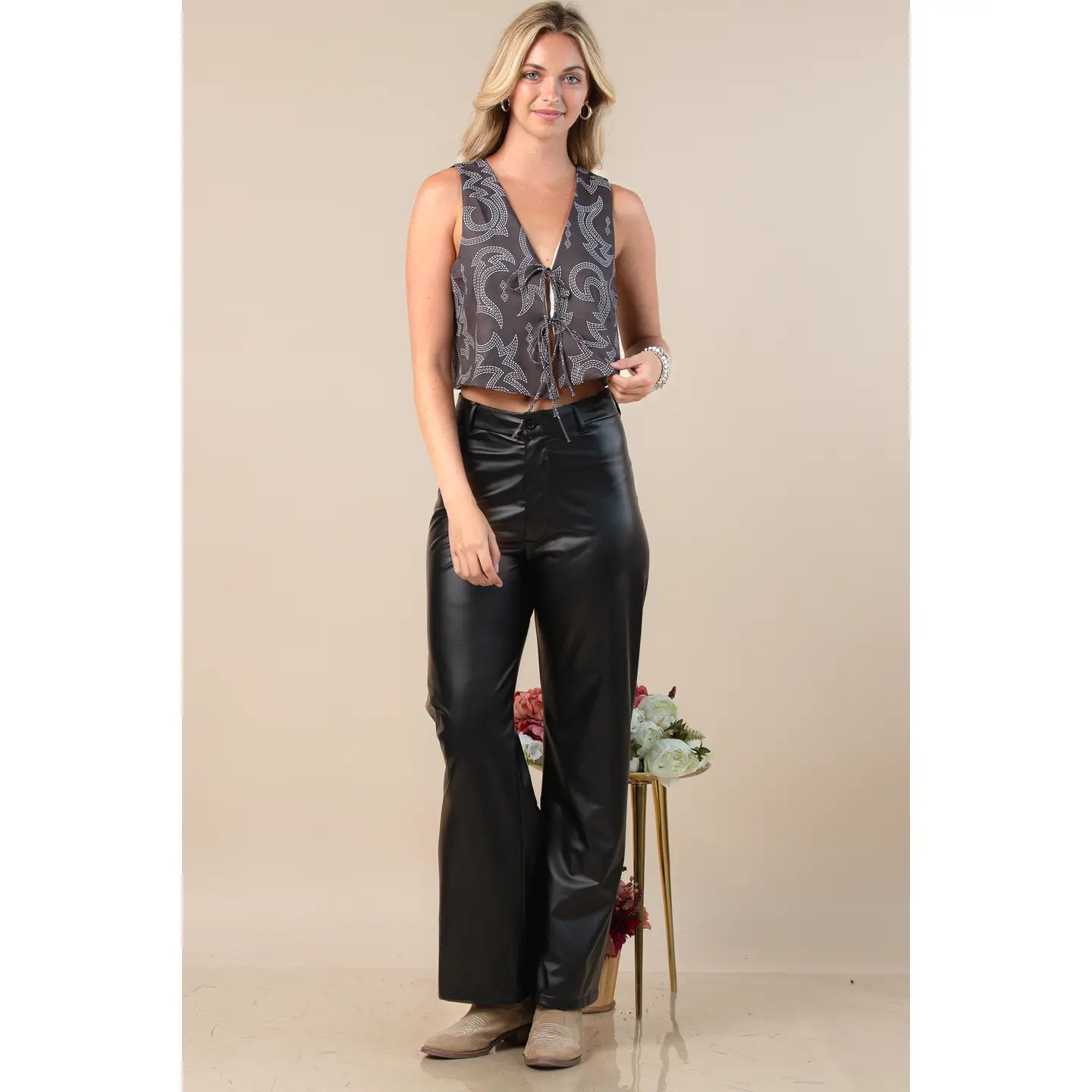 Cowgirl Boot Stitch Vest