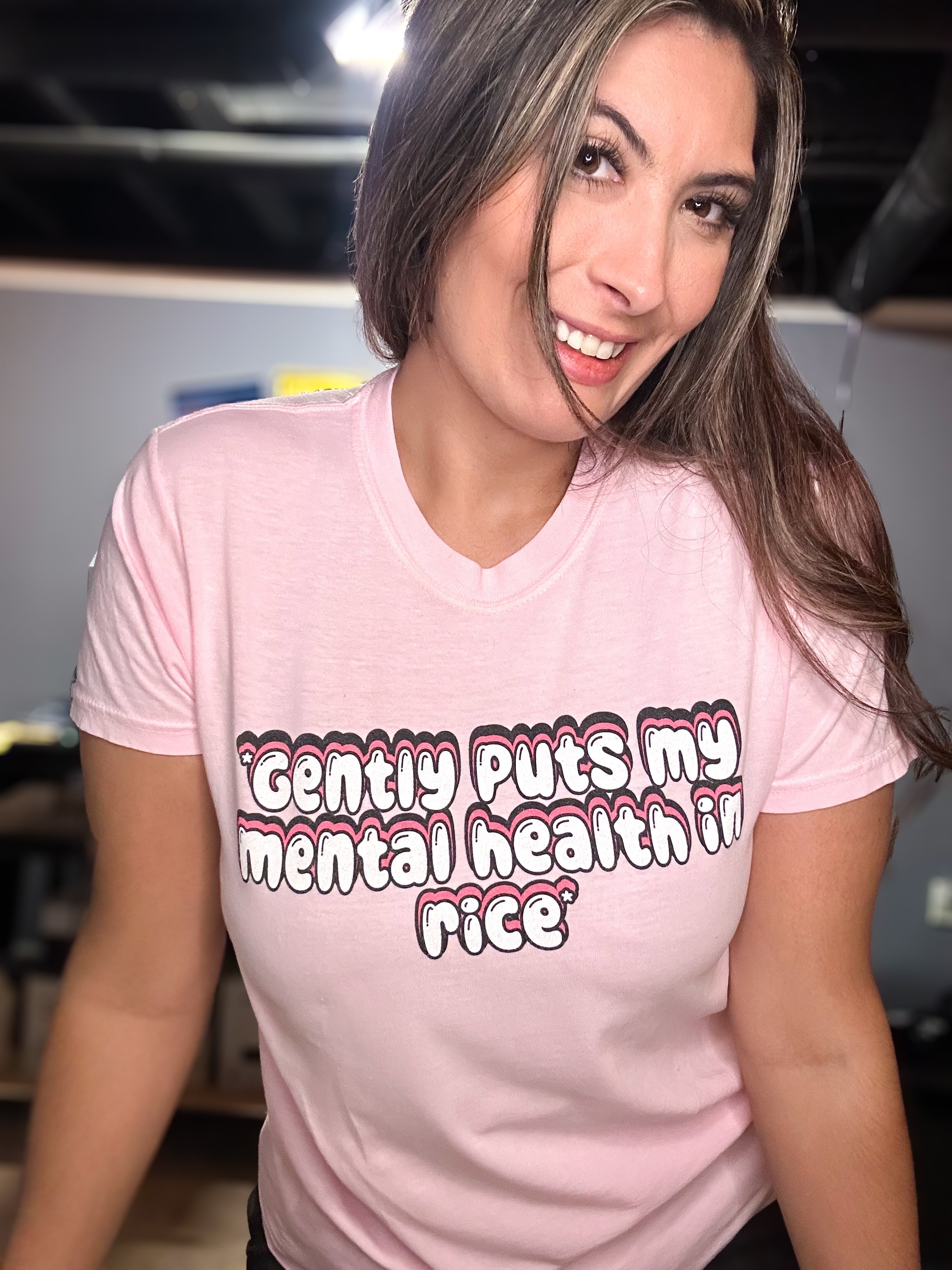 *Gently Puts my Mental Health In Rice* Comfort Colors Tee