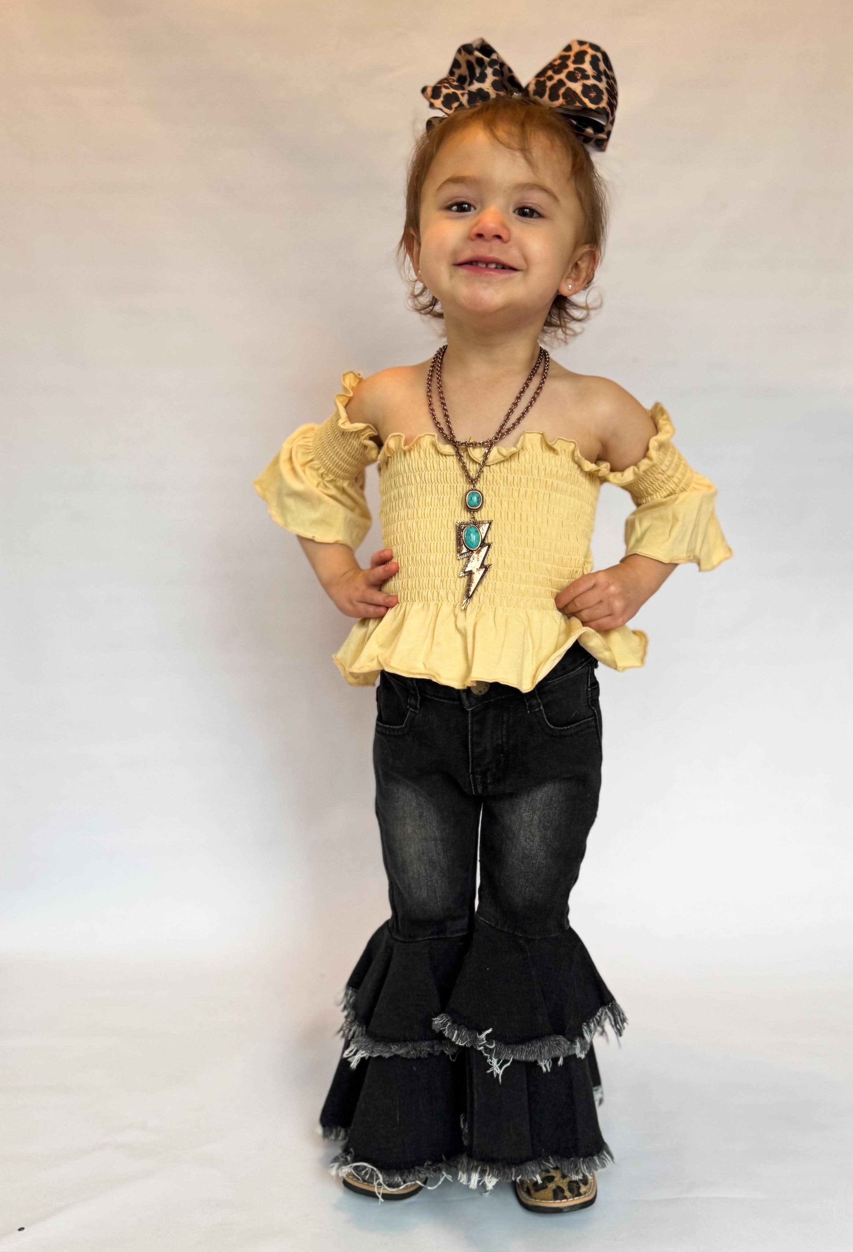 Large Lightning Bolt Stone Necklace