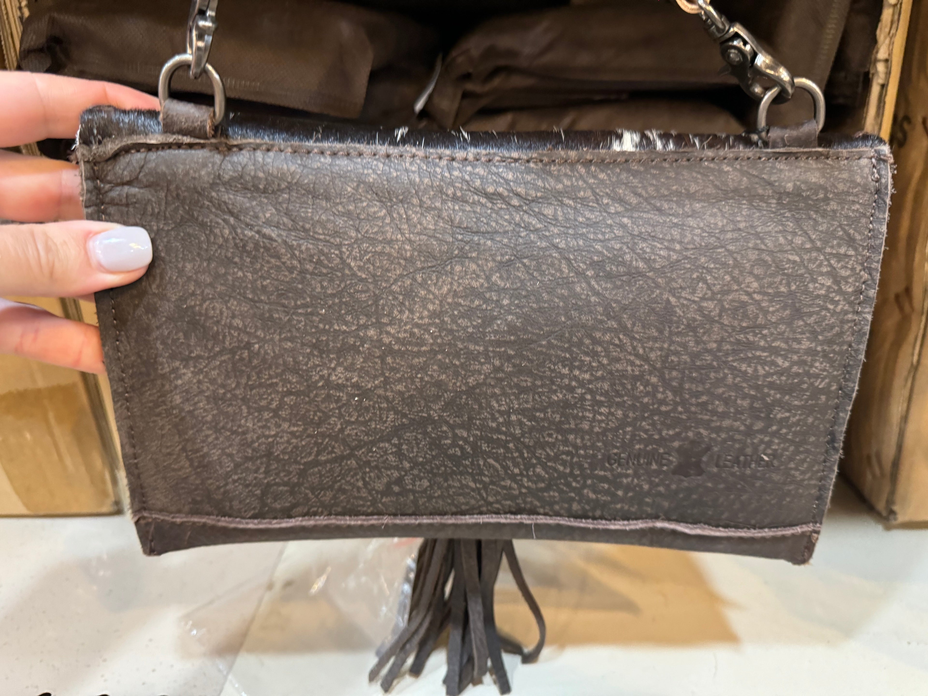 Tooled Envelope Crossbody Purse