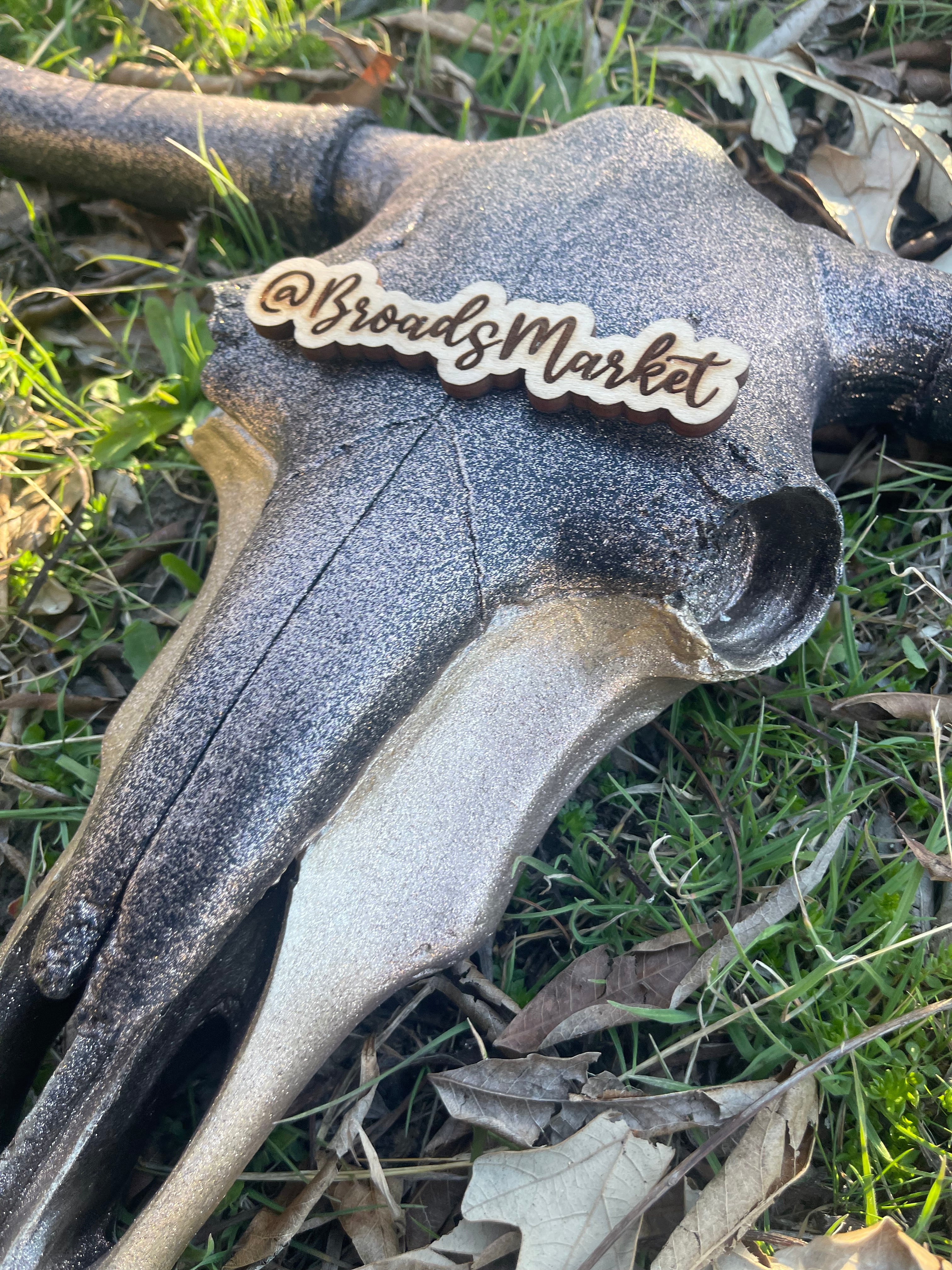 Julie Rose Gold Flux Cowskull