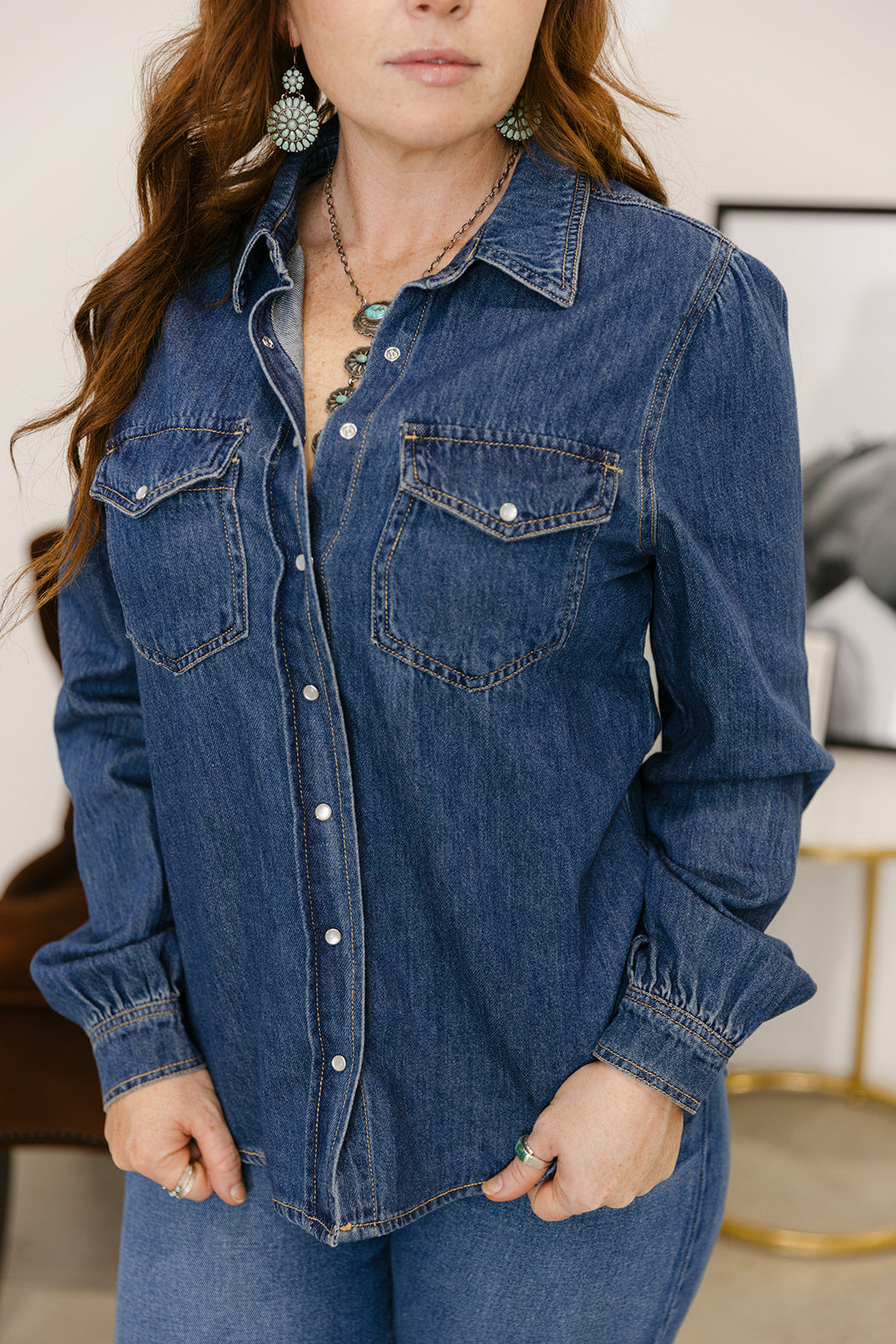 The Rory Denim Top