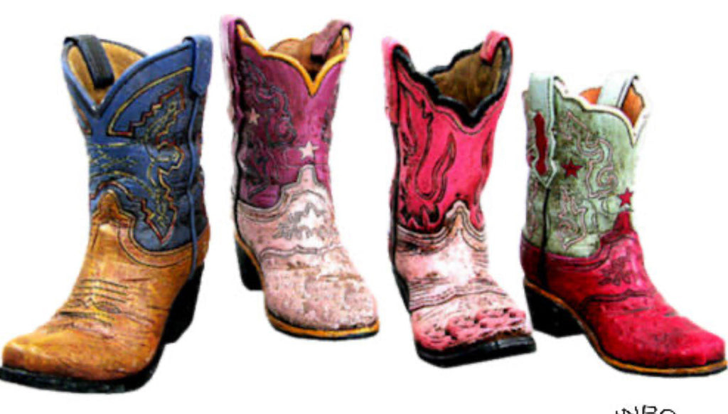 RA3186 Set of 4 Boot Vase Pen Holders