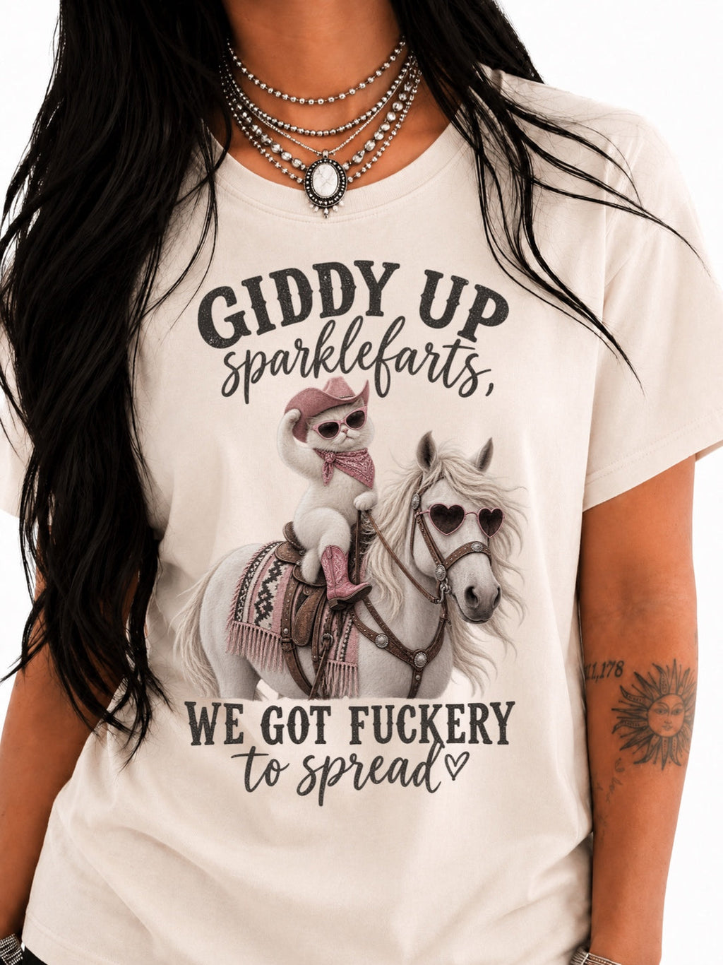 Giddy Up Sparklefarts Western Graphic Tee