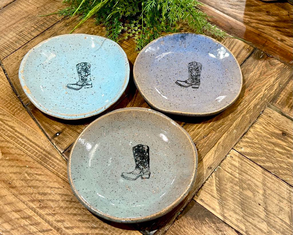 Mini Jewelry Plate - Cowboy Boot