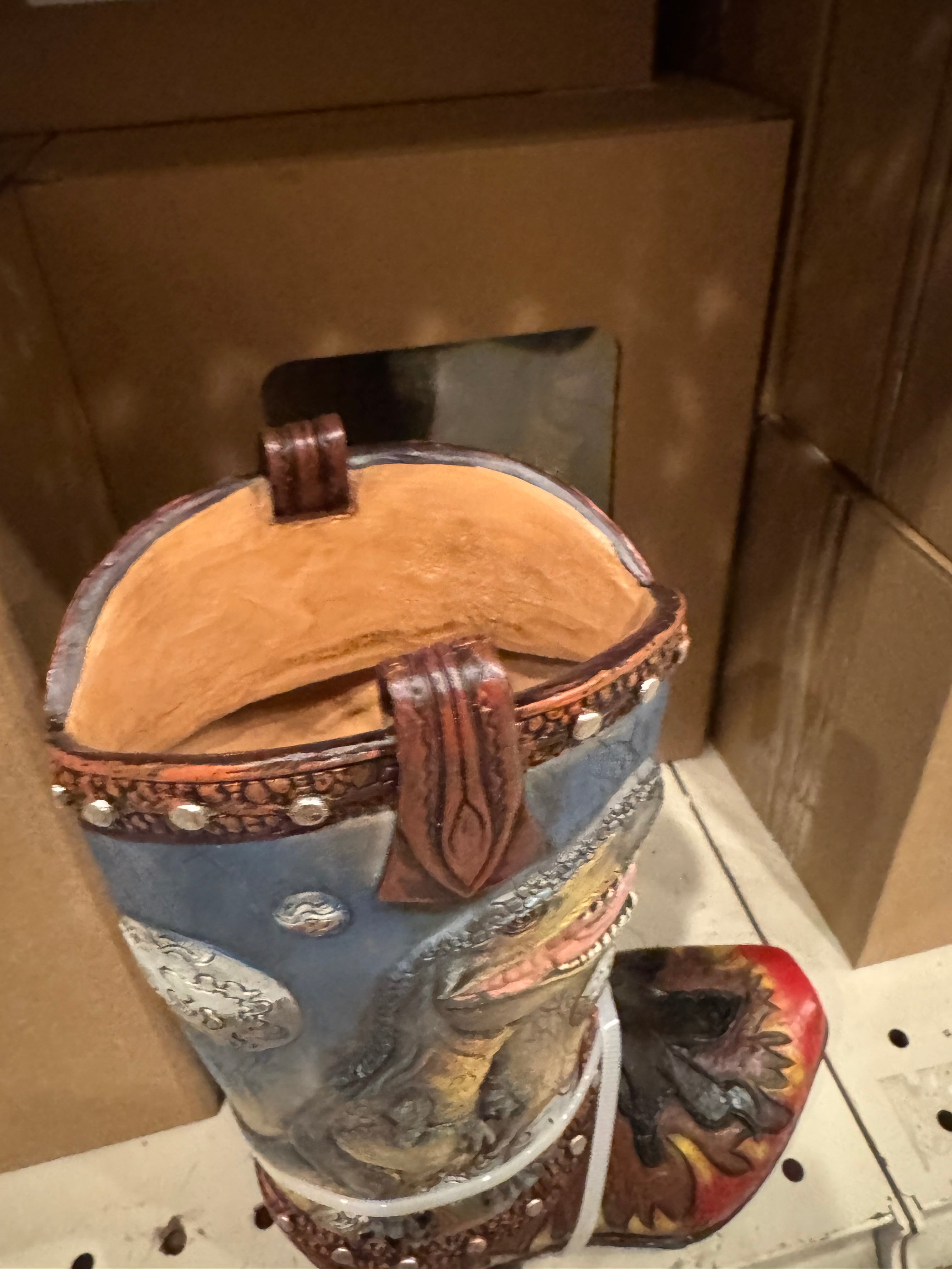 RA6179 Dinosaur Boot Vase