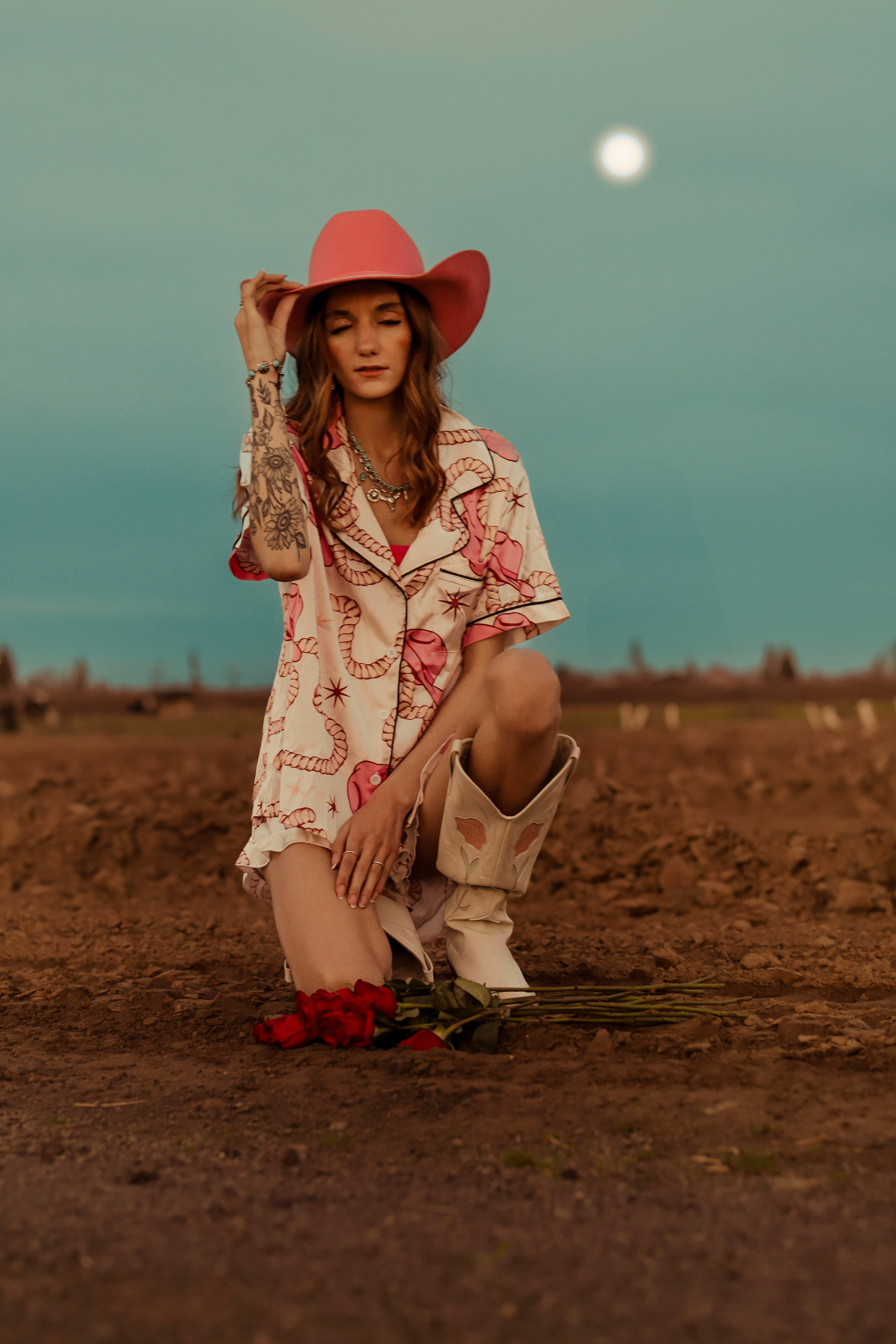 Cowboy Heart Roper Silky Pajama Sets