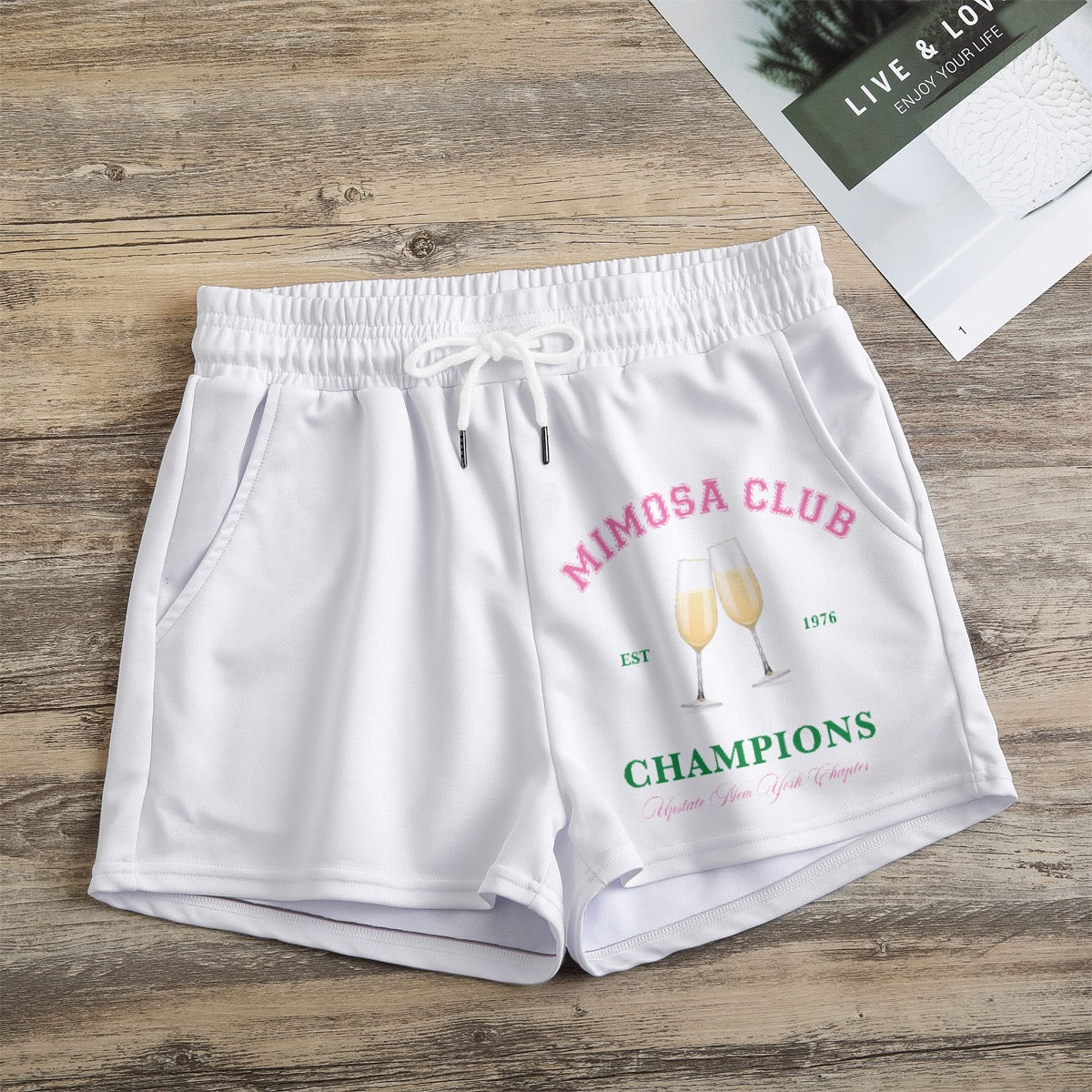 Mimosa club Print Women's Casual Shorts