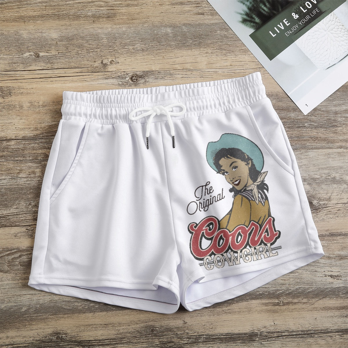 The OG Beer cowgirl Print Women's Casual Shorts