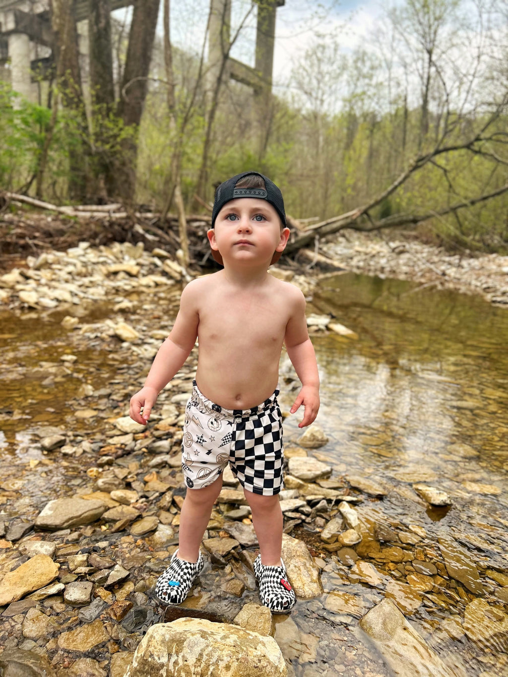 Happy Face Swim Trunks