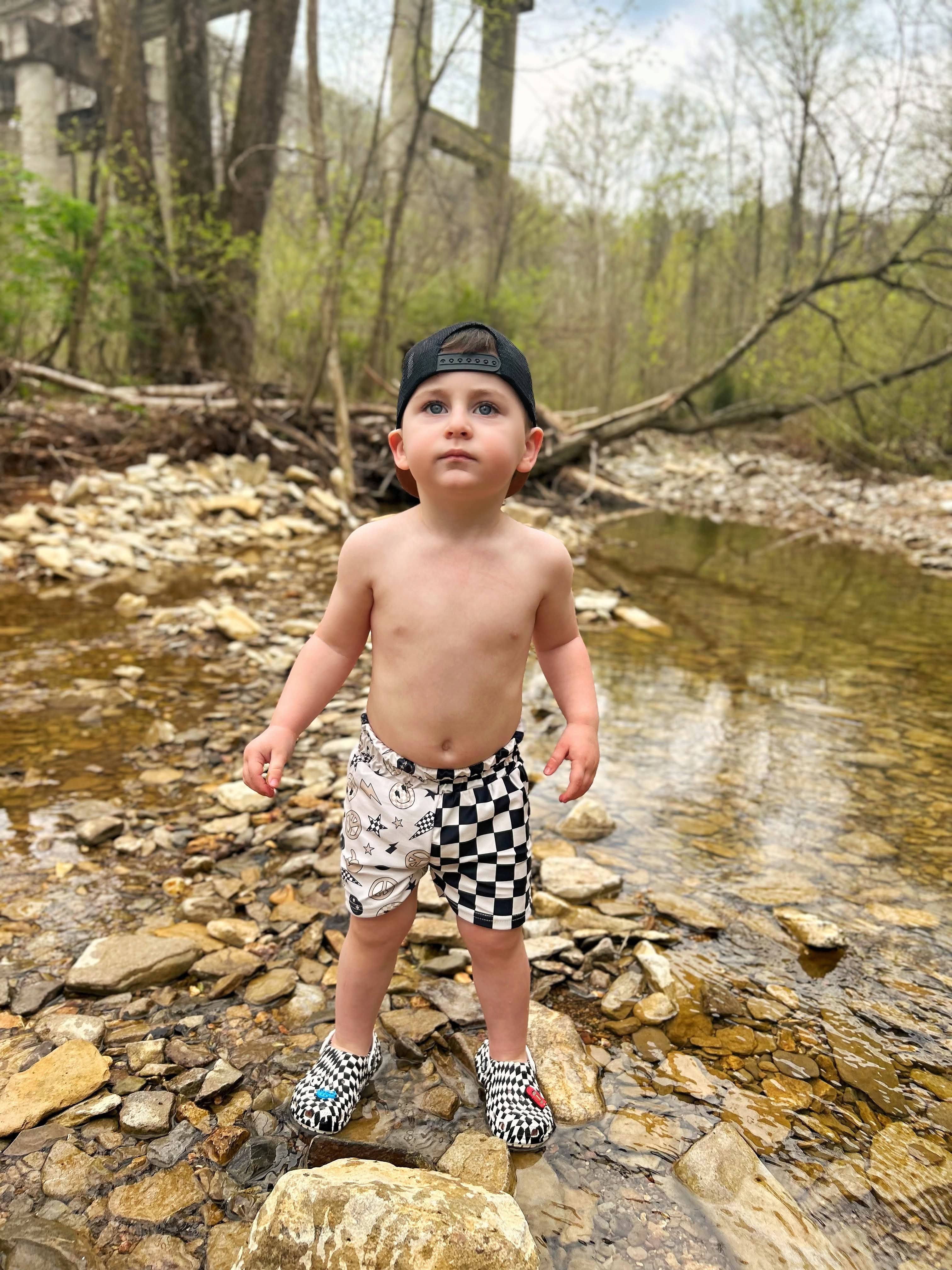 Happy Face Swim Trunks