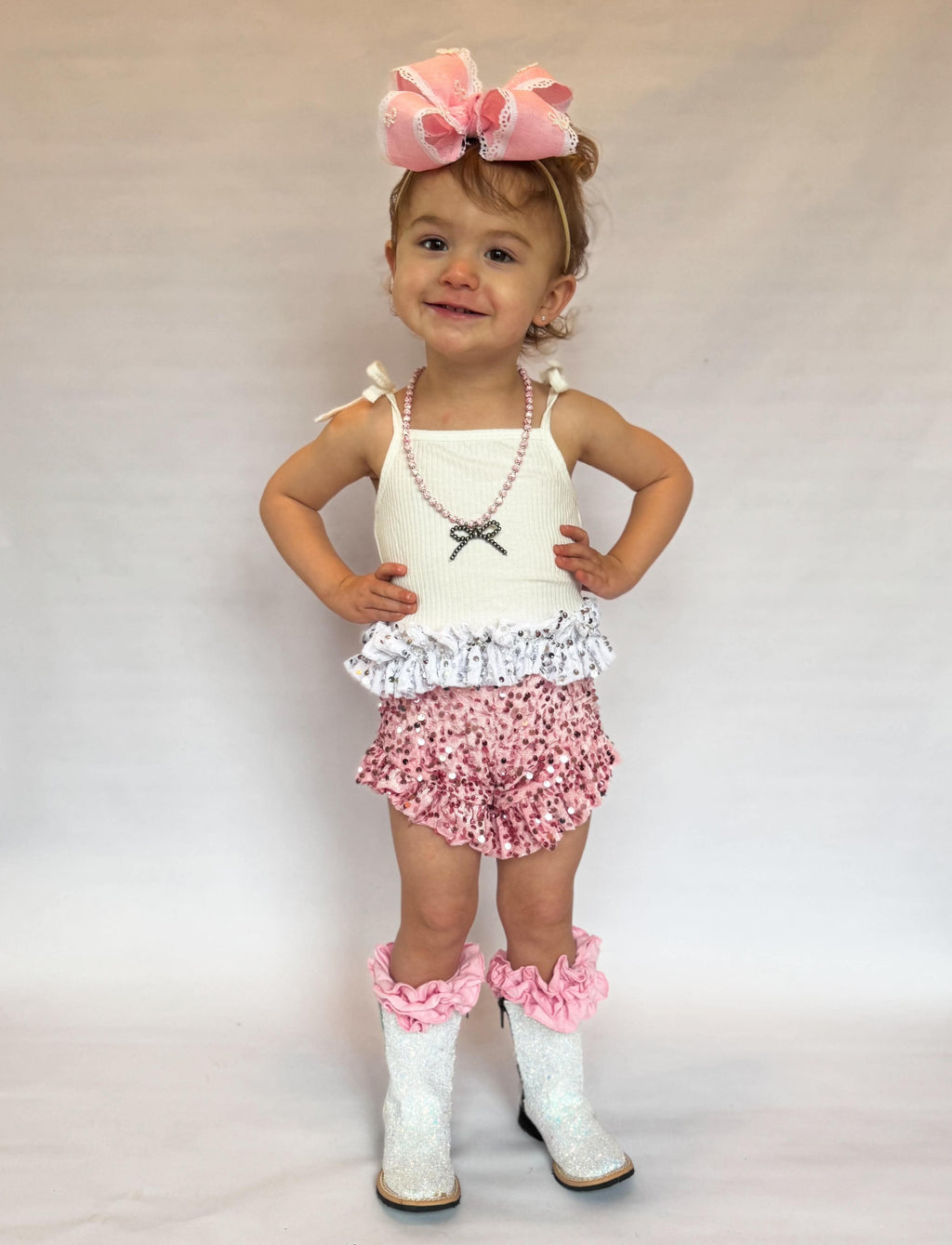 Toile Bow Necklace (2 colors)