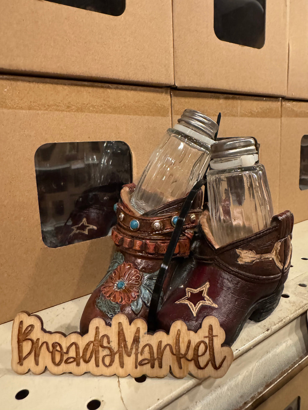 RA6491 Boot Salt & Pepper Shaker Set