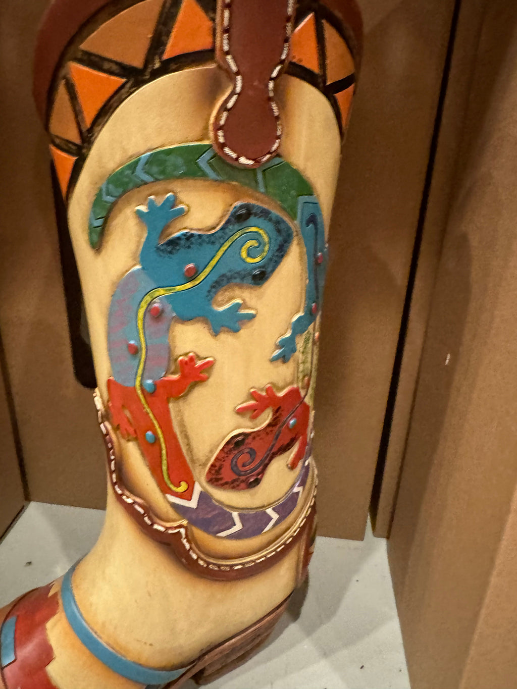 Lizard Gecko Boot Vase