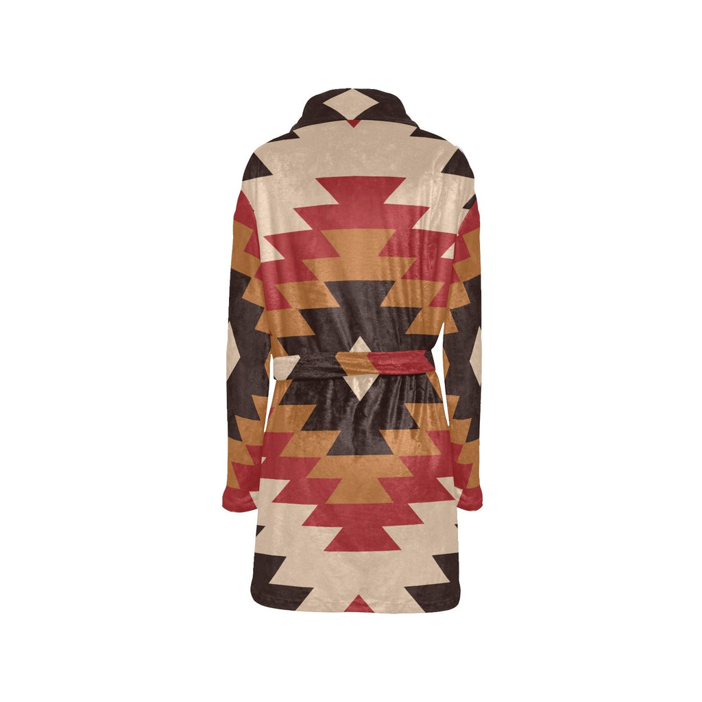 Red Aztec Women's Western Bath Robe