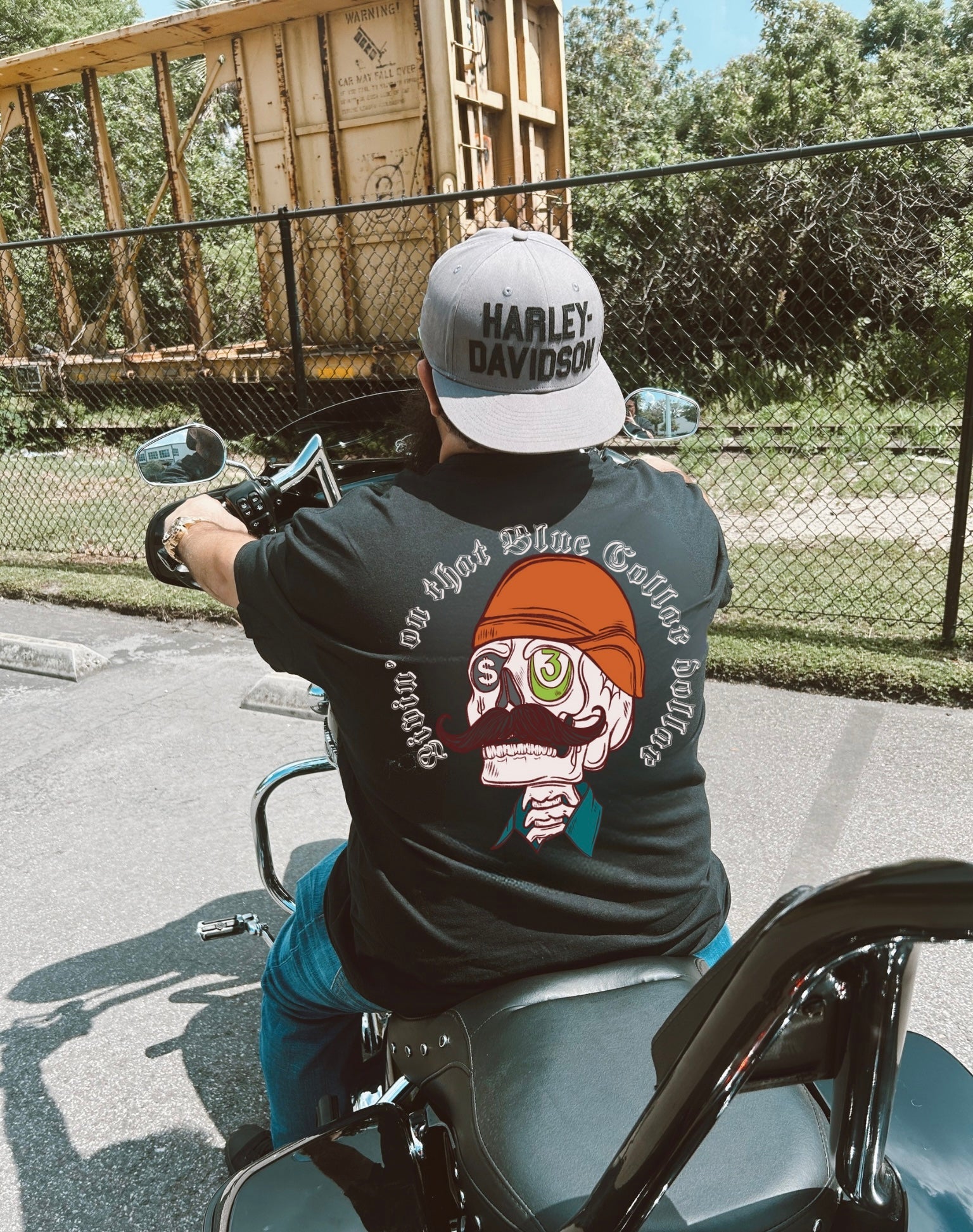 Livin on Blue Collar Dollar tee