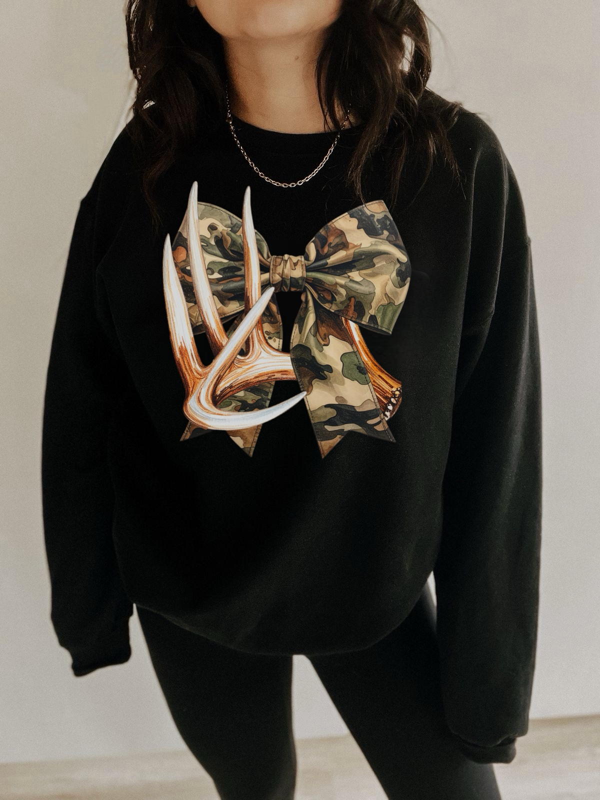 Camo Bow Antler Hunting Western Shirt – Graphic Tee, Long Sleeve & Crewneck