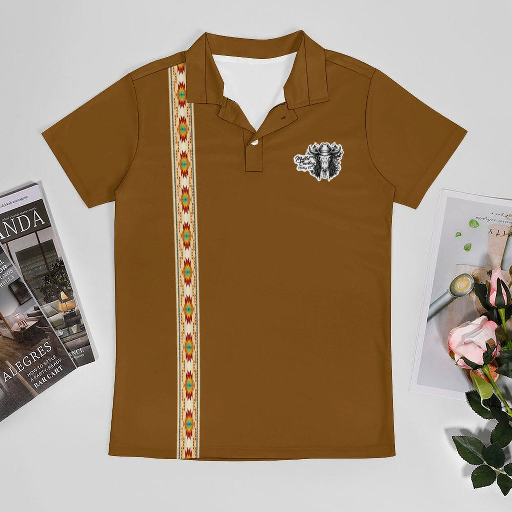 Mullet Cowboy Clothing Co Men's Premium Ice Silk Polo Shirt