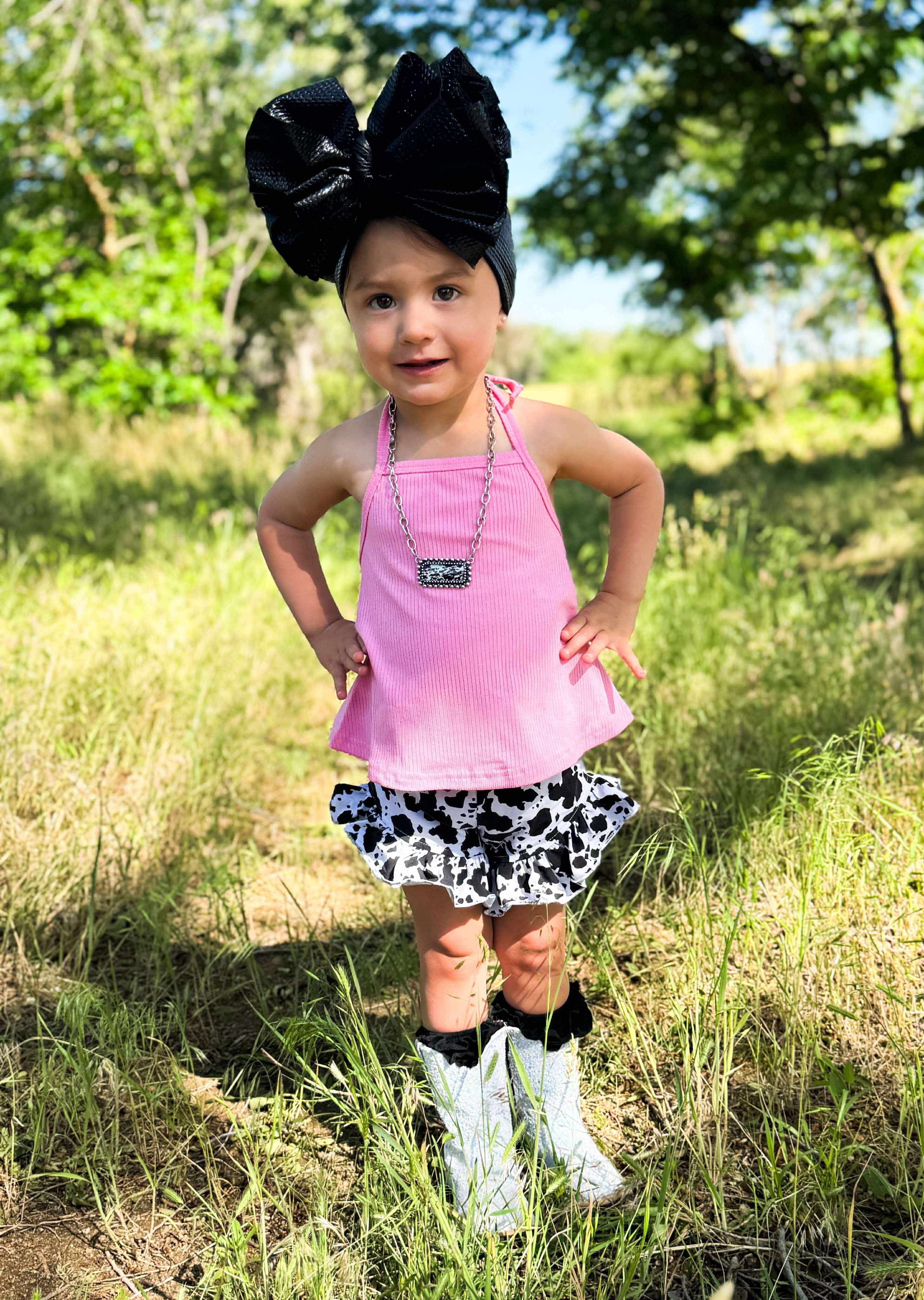 Cow Print Shorties
