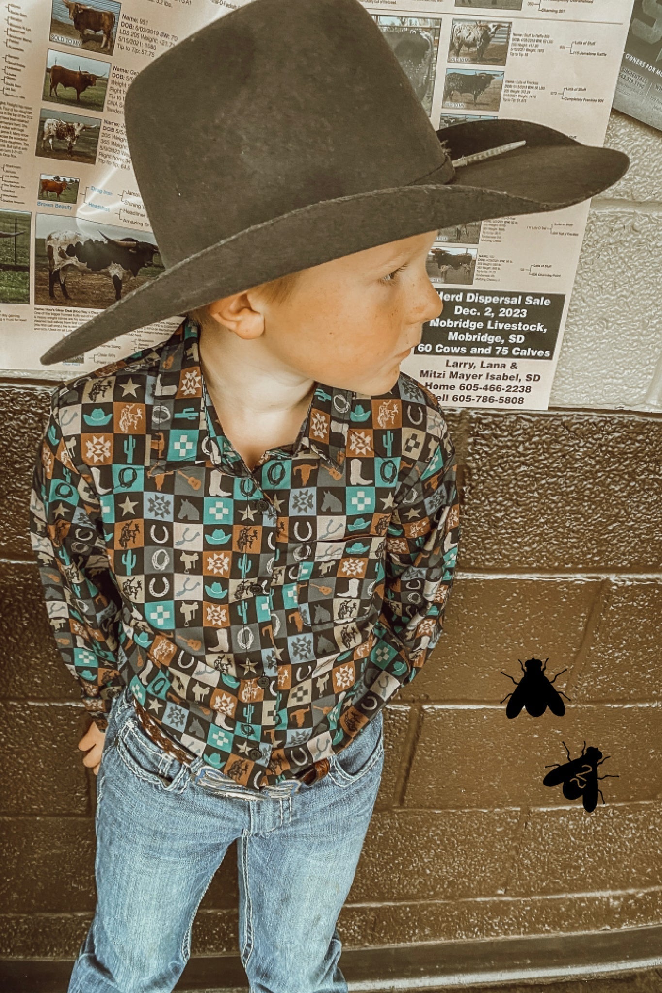 CHECK YER COWBOY *longsleeve [KIDS]