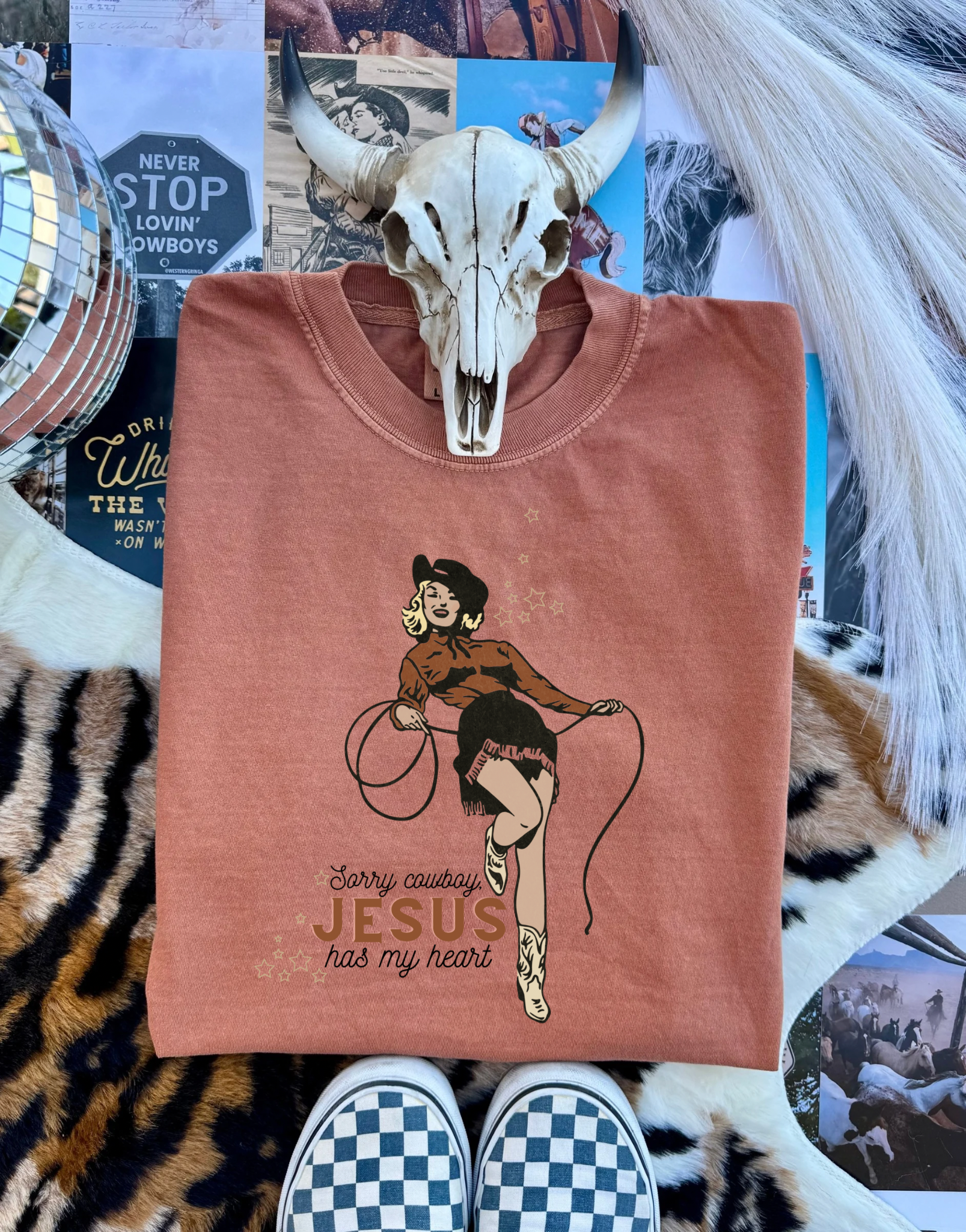 Sorry Cowboy CC Graphic Tee