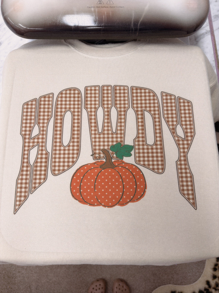 GINGHAM HOWDY PUMPKIN
