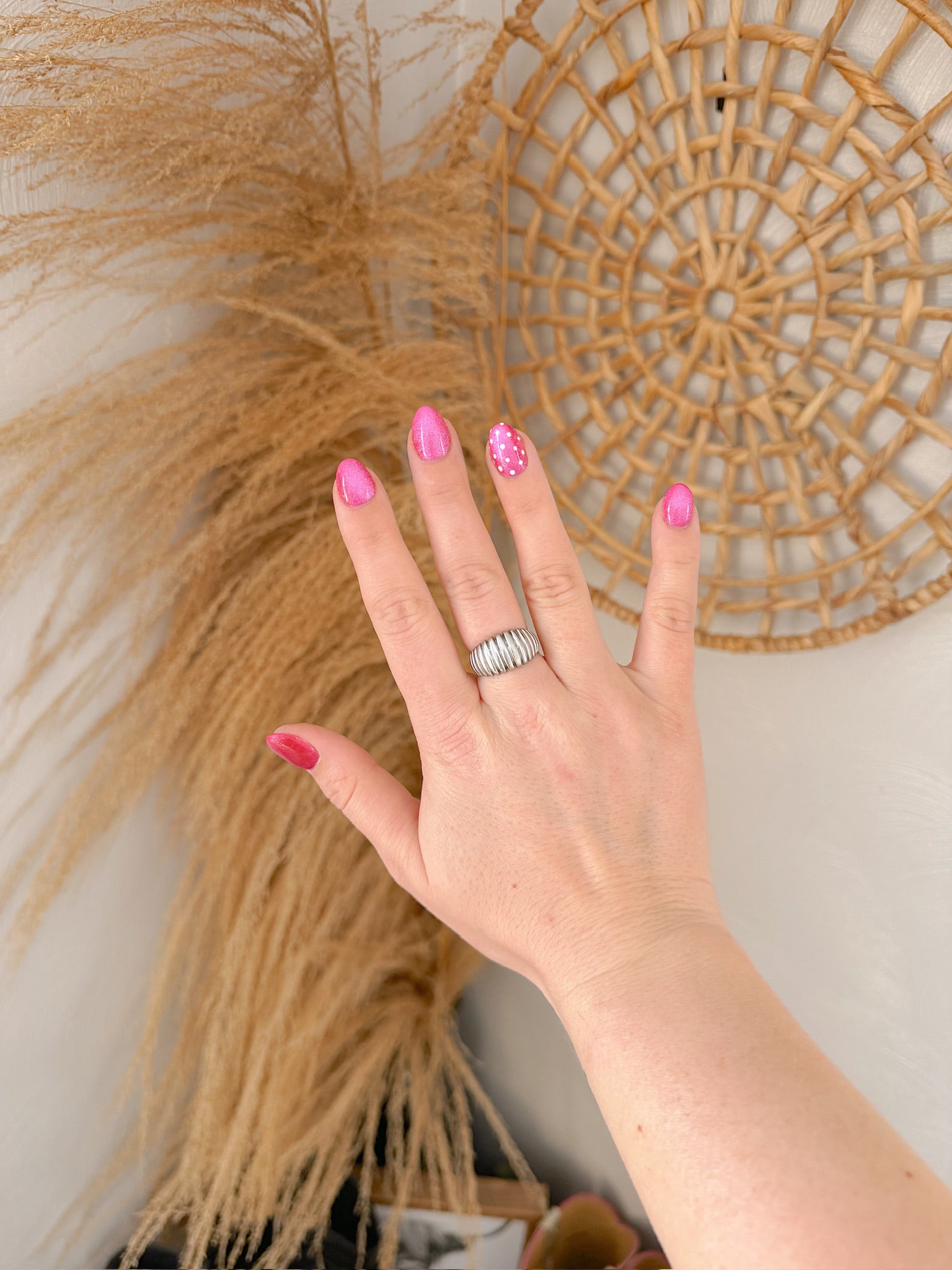 ROARK TEXTURED RING SZ 8