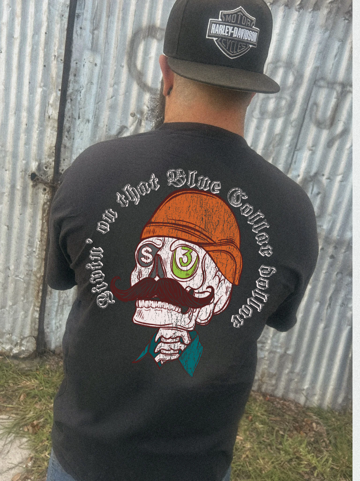 Livin on Blue Collar Dollar tee