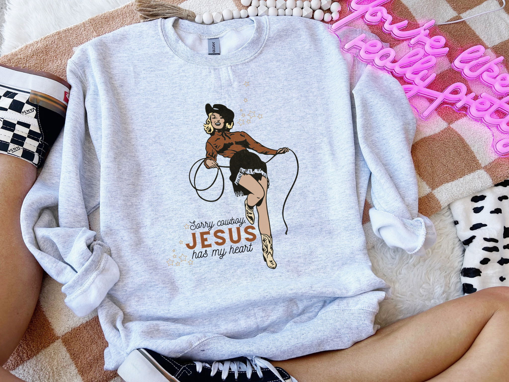 Sorry Cowboy Crewneck