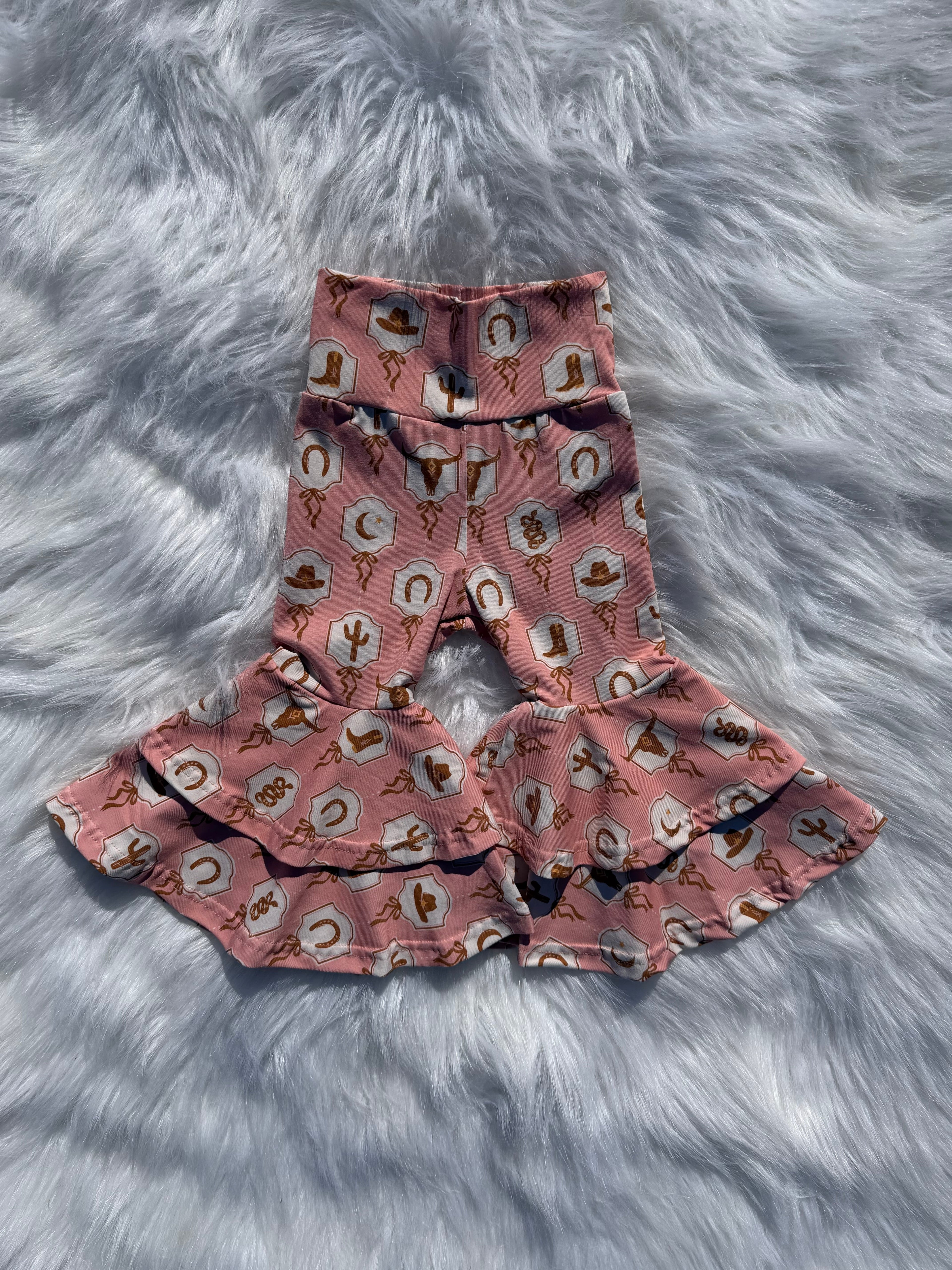 Pink Pony Double Bell Bottoms