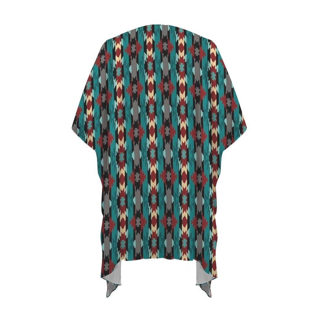 Southwestern Aztec Duster Kimono Coverup