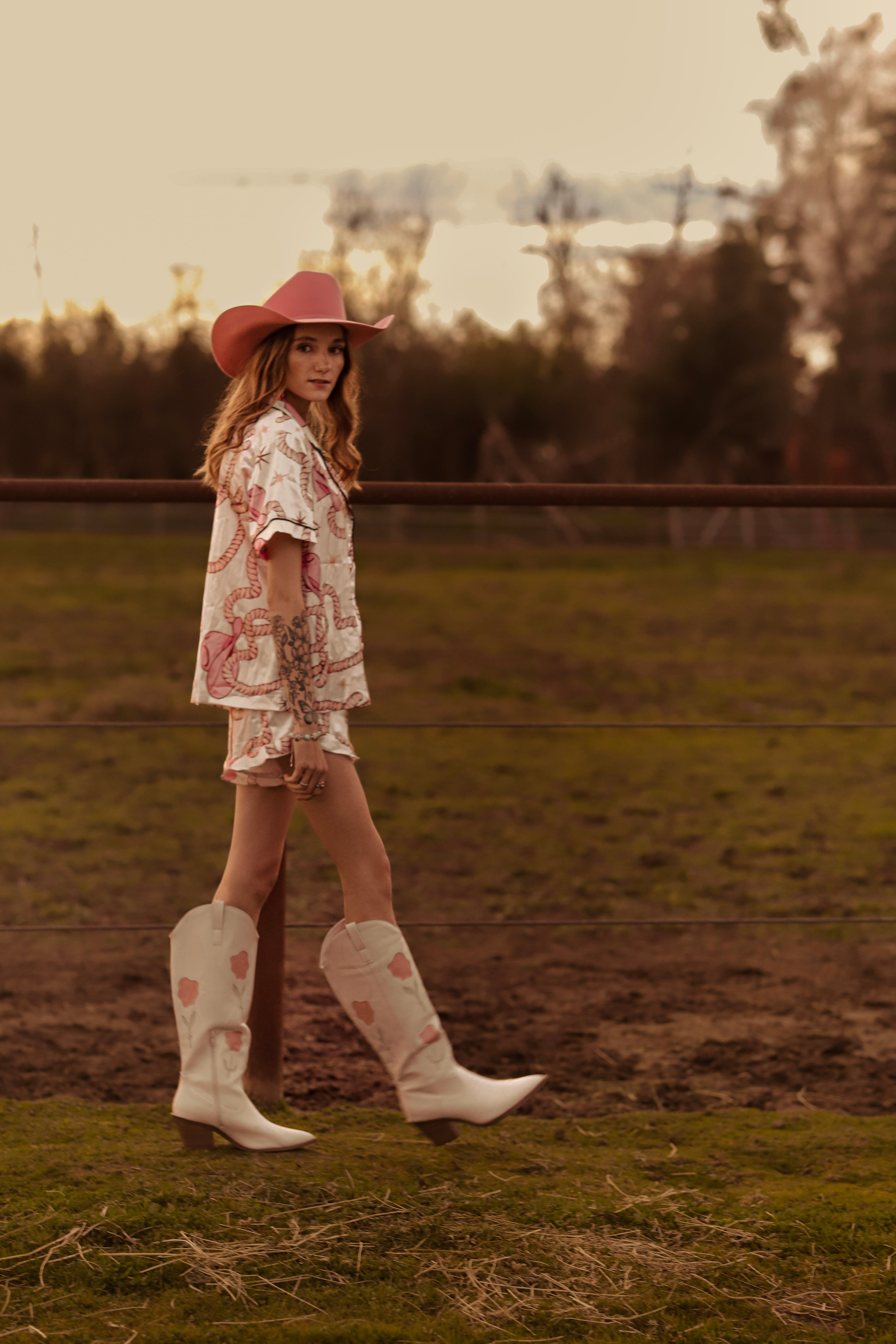 Cowboy Heart Roper Silky Pajama Sets
