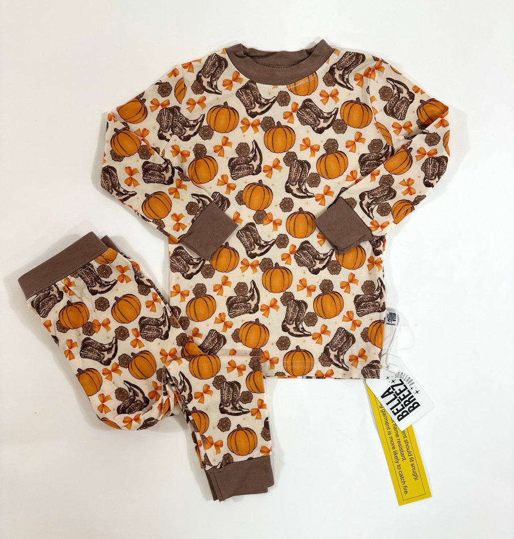 Howdy Pumpkin Bamboo Set